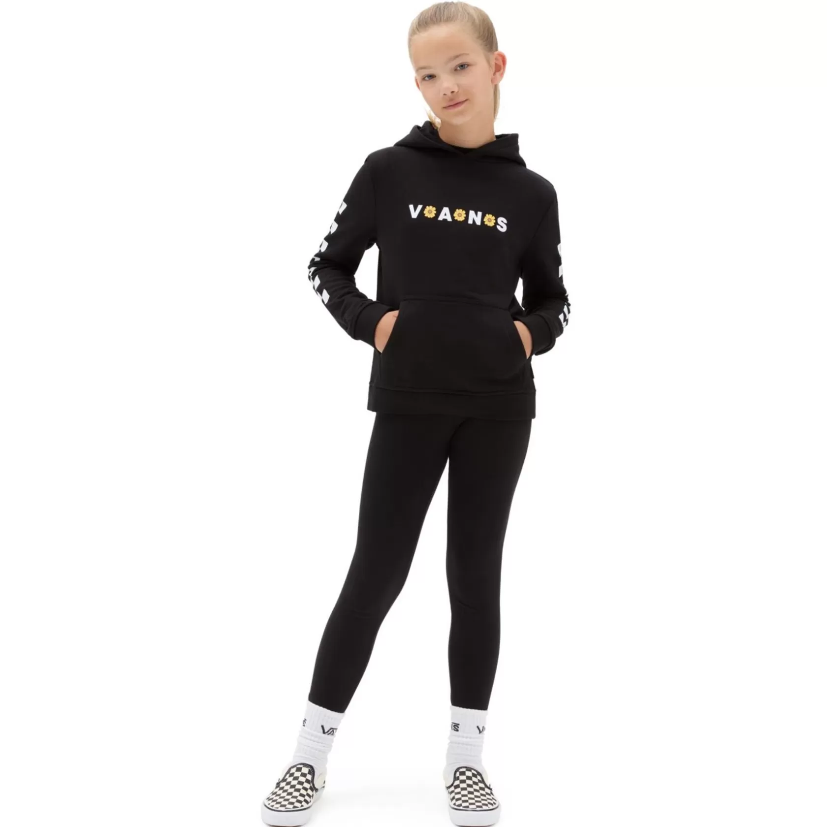 Vans Ropa Para Chicas (8-14 Años)<Sudadera Con Capucha De Ninas Sunflower (8-14 Anos) Negro