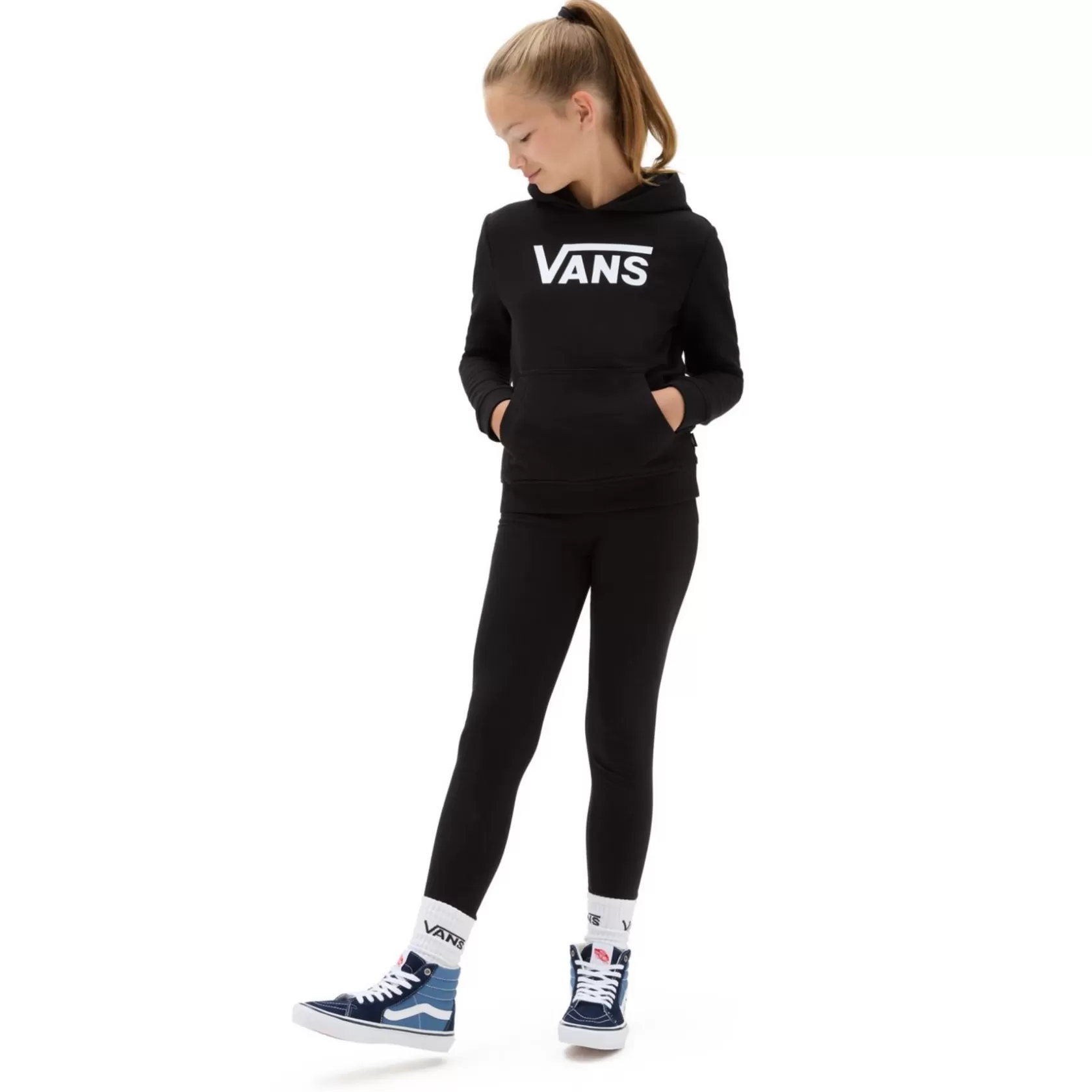 Vans Ropa Para Chicas (8-14 Años)<Sudadera Con Capucha Flying V De Nina (8-14 Anos) Negro