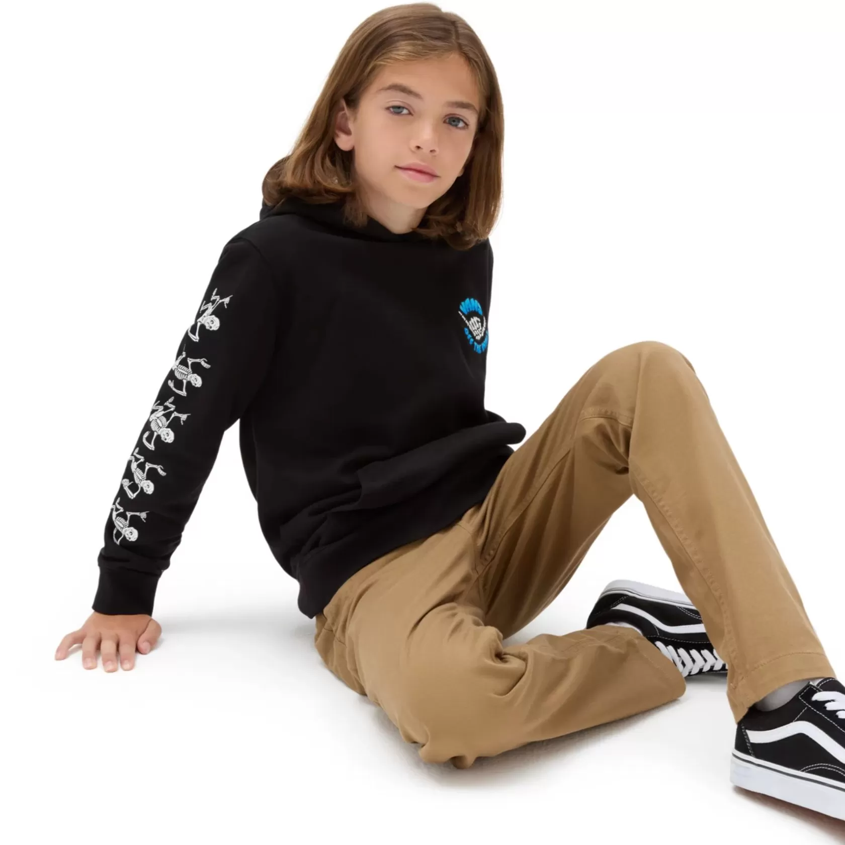 Vans Ropa Para Chicos (8-14 Años)<Sudadera Con Capucha Para Niños 66 Shredders (8-14 Anos) Negro