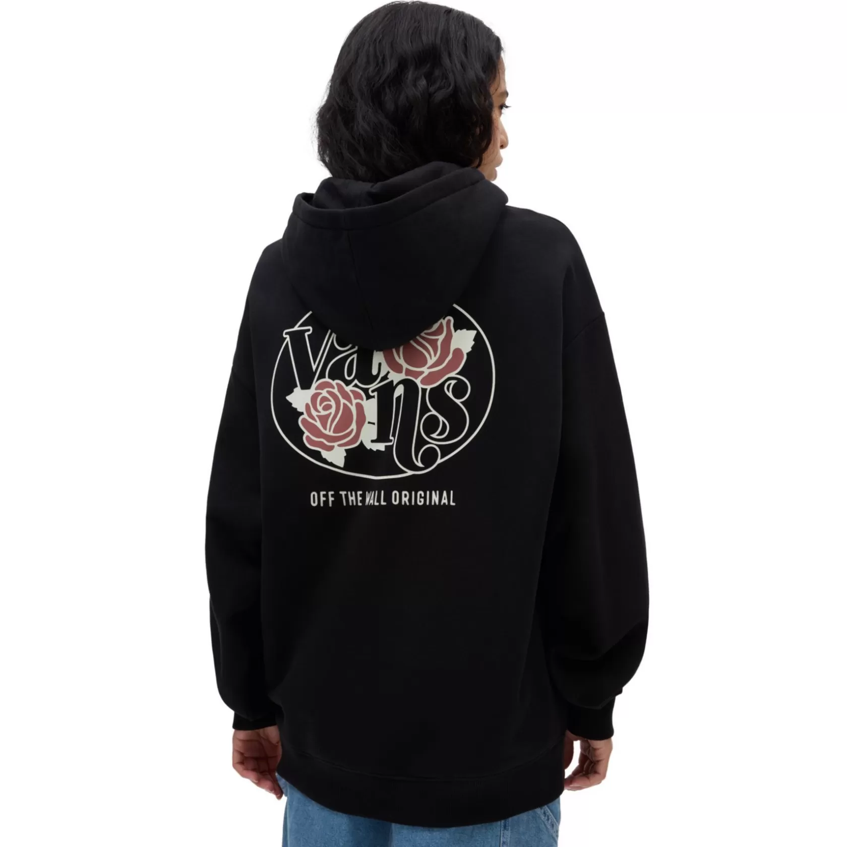 Vans Sudaderas<Sudadera Con Capucha Rosa Dosa Negro