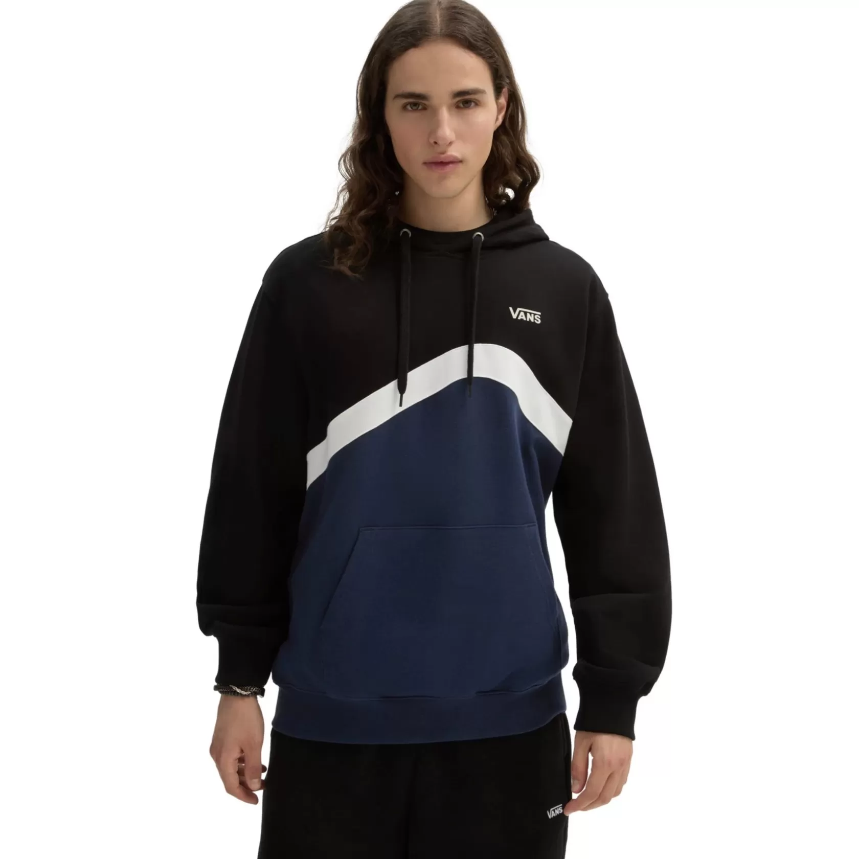 Vans Sudaderas<Sudadera Con Capucha Sidestripe Block Azul