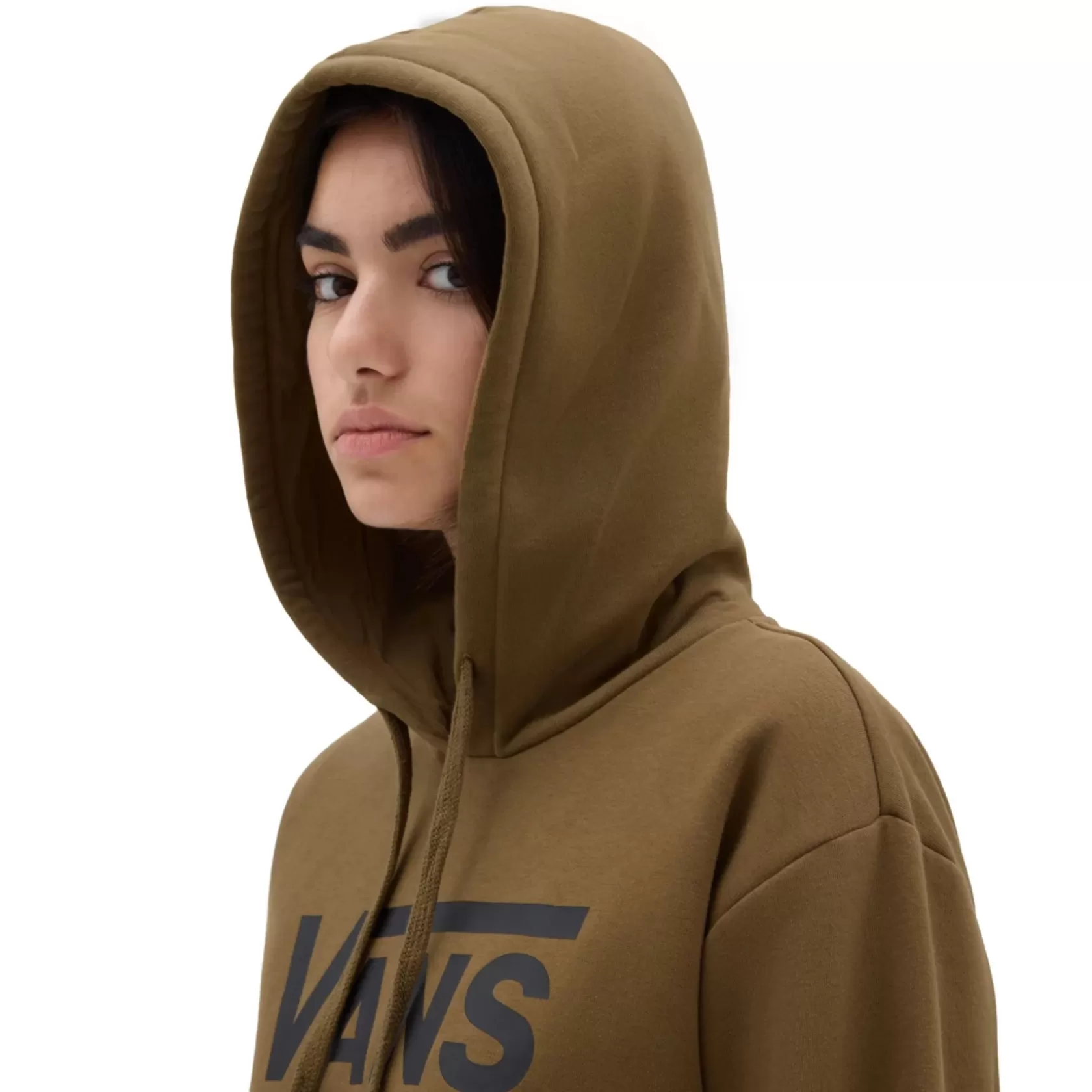 Vans Sudaderas<Sudadera Con Capucha Sin Cierre Classic V De Corte Boyfriend Marron
