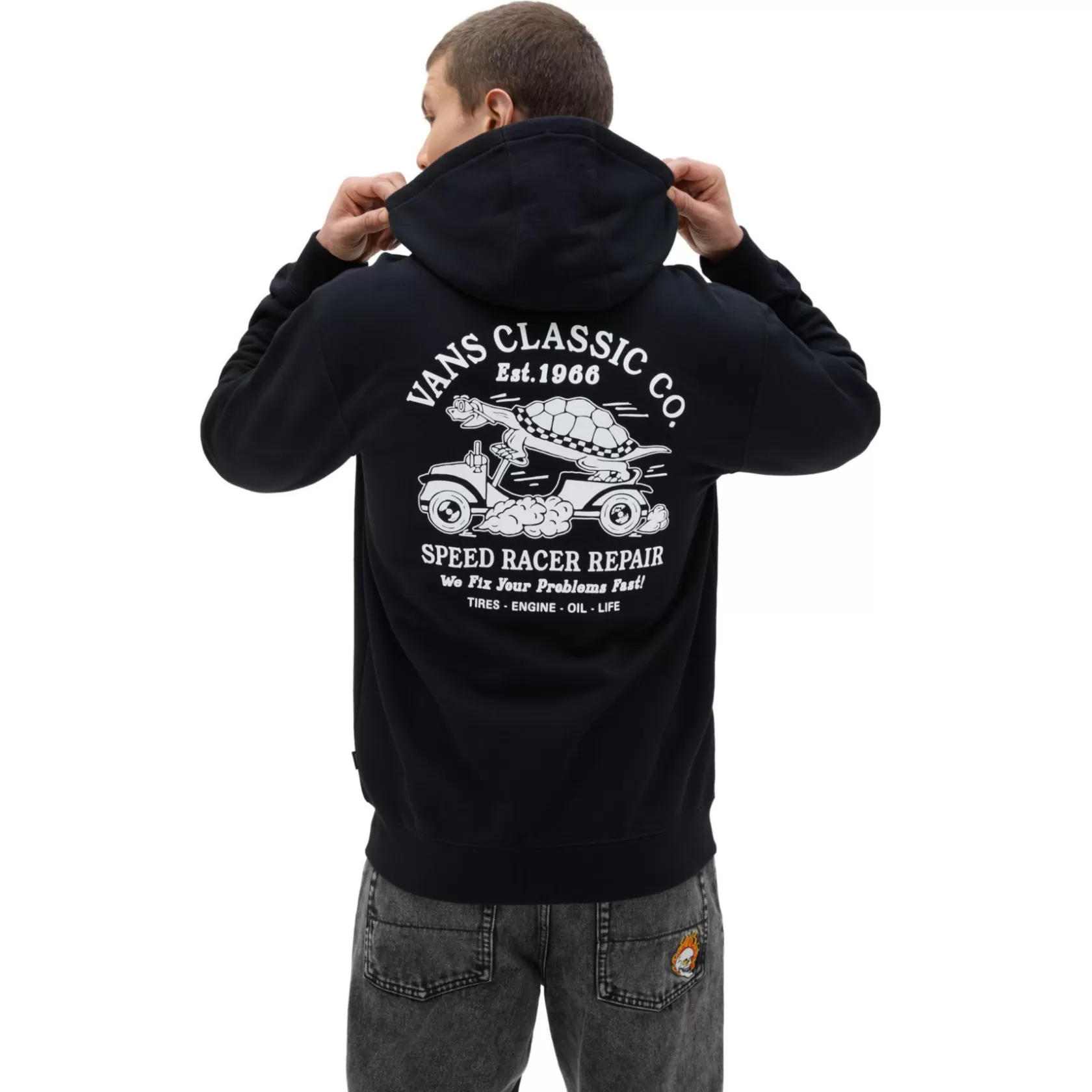 Vans Sudaderas<Sudadera Con Capucha Speed Racer Full Zip Negro