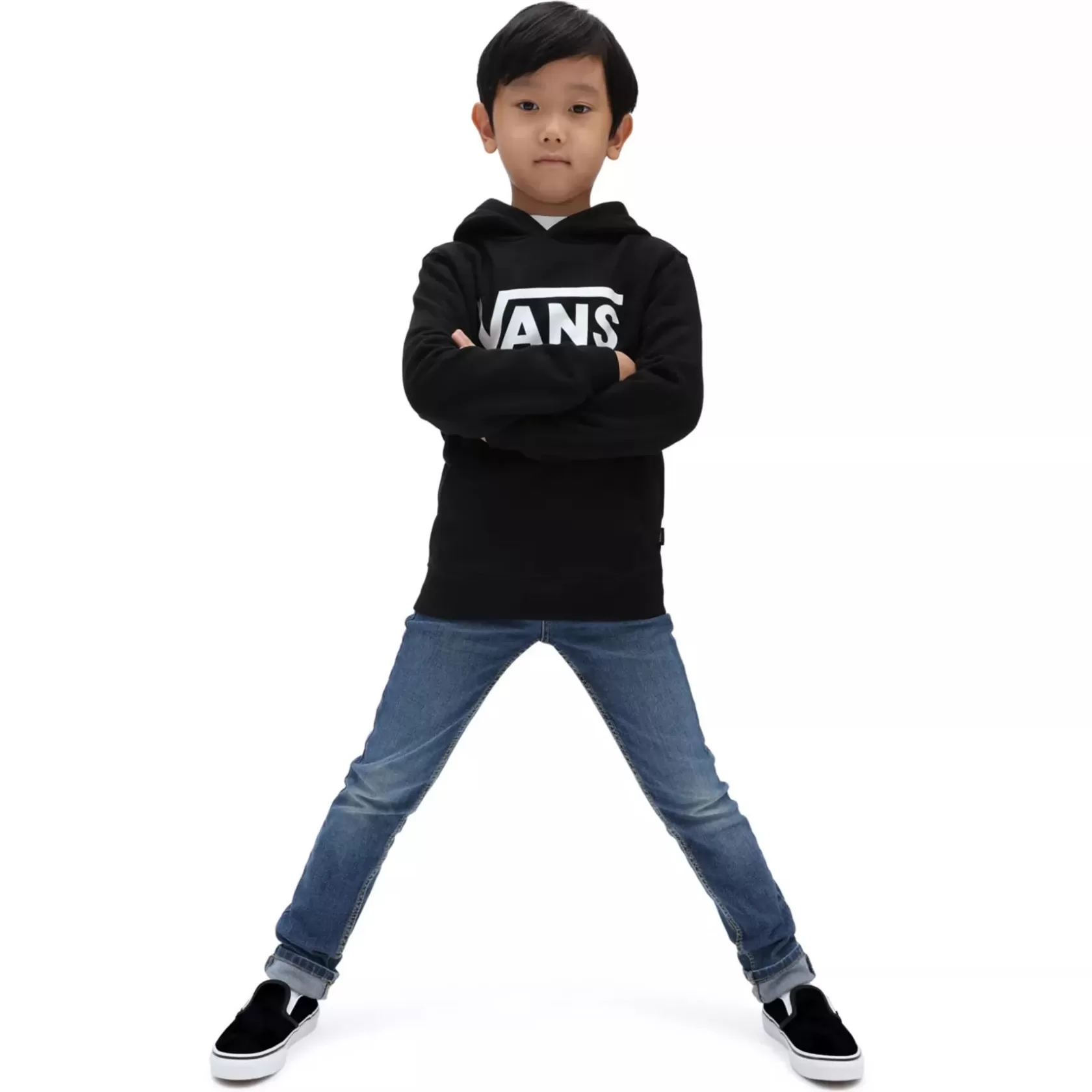 Vans Ropa Para Niños Pequeños (2-8 Años)<Sudadera Con Capucha Classic De Niños (2-8 Anos) Negro, Blanco