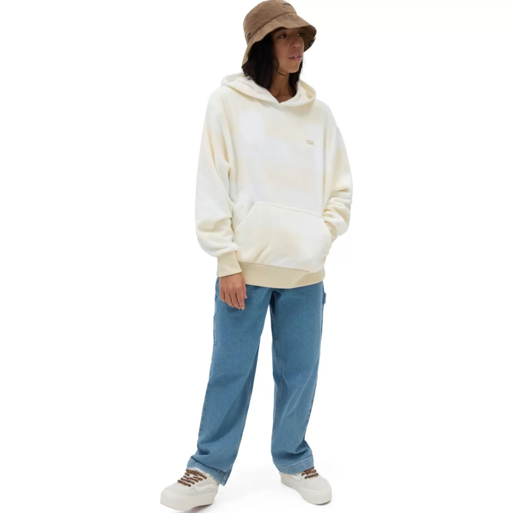 Vans Sudaderas<Sudadera Con Capucha Winter Checker Bloussant De Corte Holgado Beis