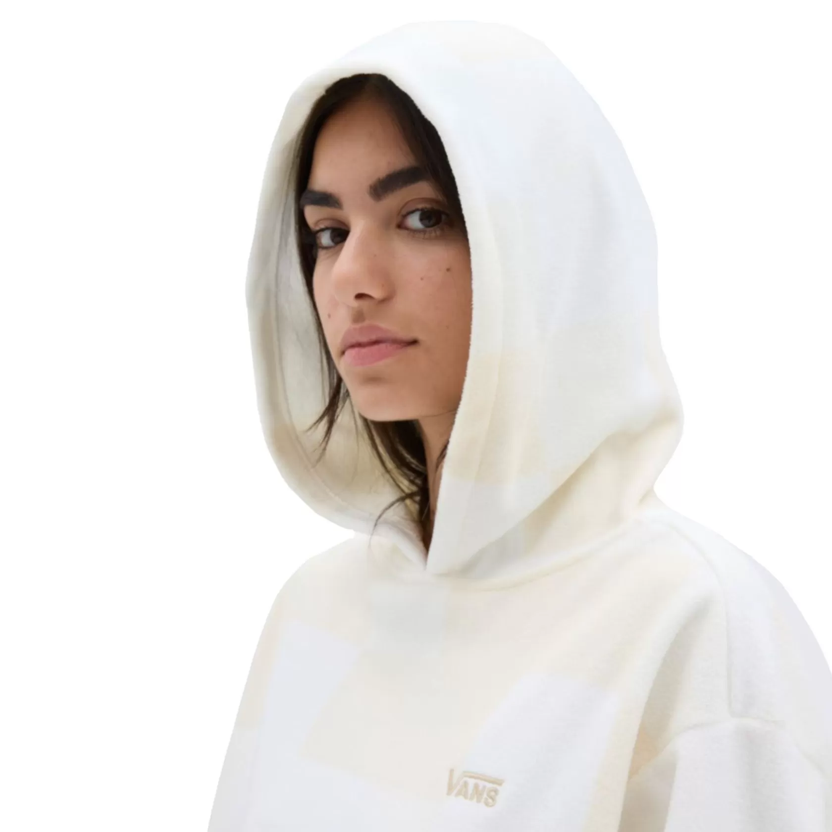 Vans Sudaderas<Sudadera Con Capucha Winter Checker Bloussant De Corte Holgado Beis