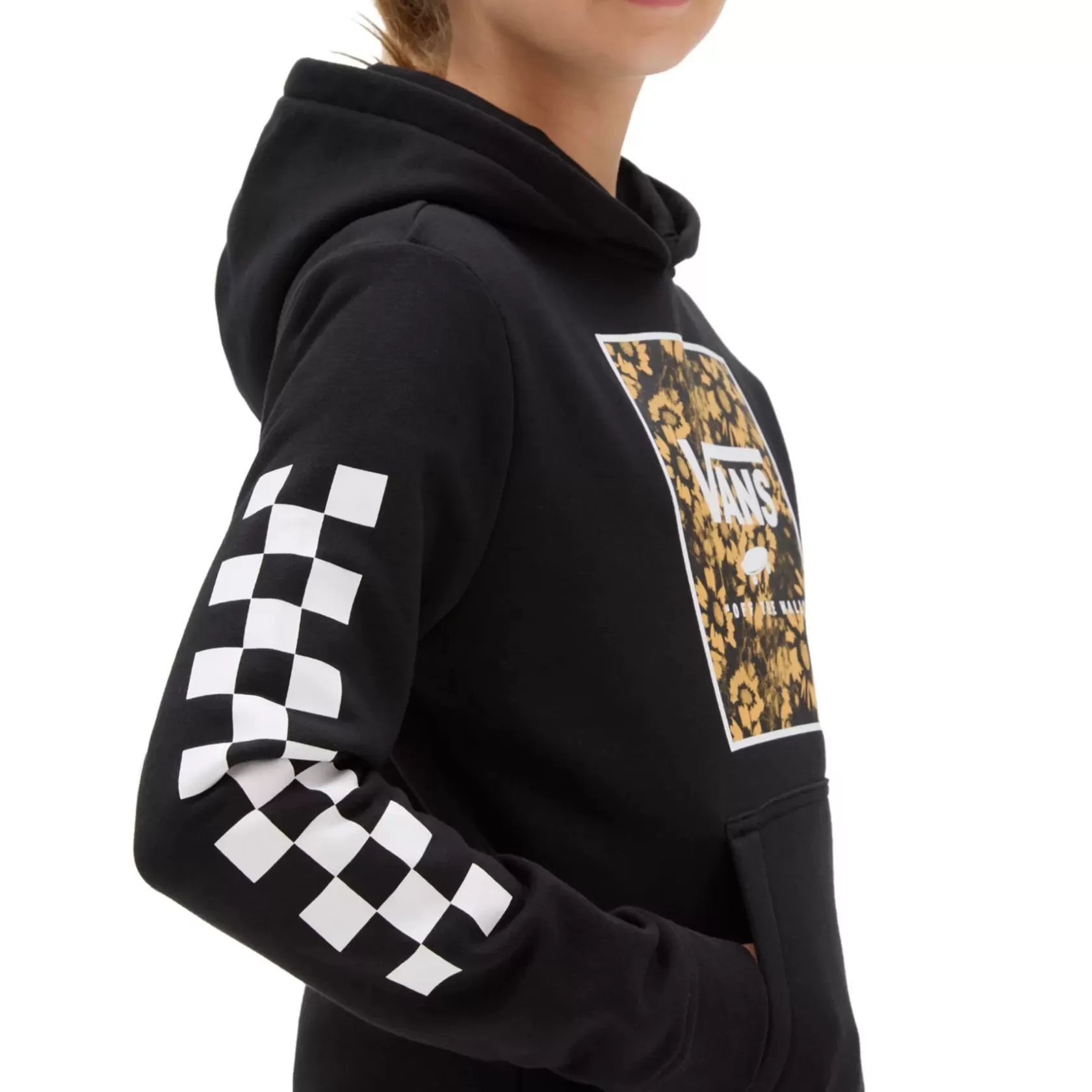 Vans Ropa Para Chicas (8-14 Años)<Sudadera Con Capucha Winter Daisy Box Logo De Ninas (8-14 Anos) Negro