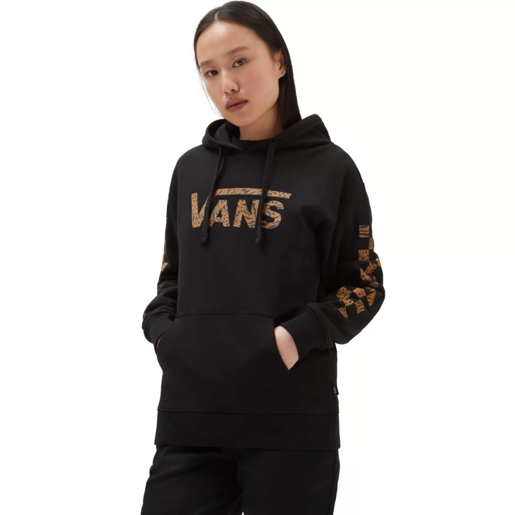 Vans Sudaderas<Sudadera Con Capucha Wyld Tangle Animal De Corte Masculino Negro