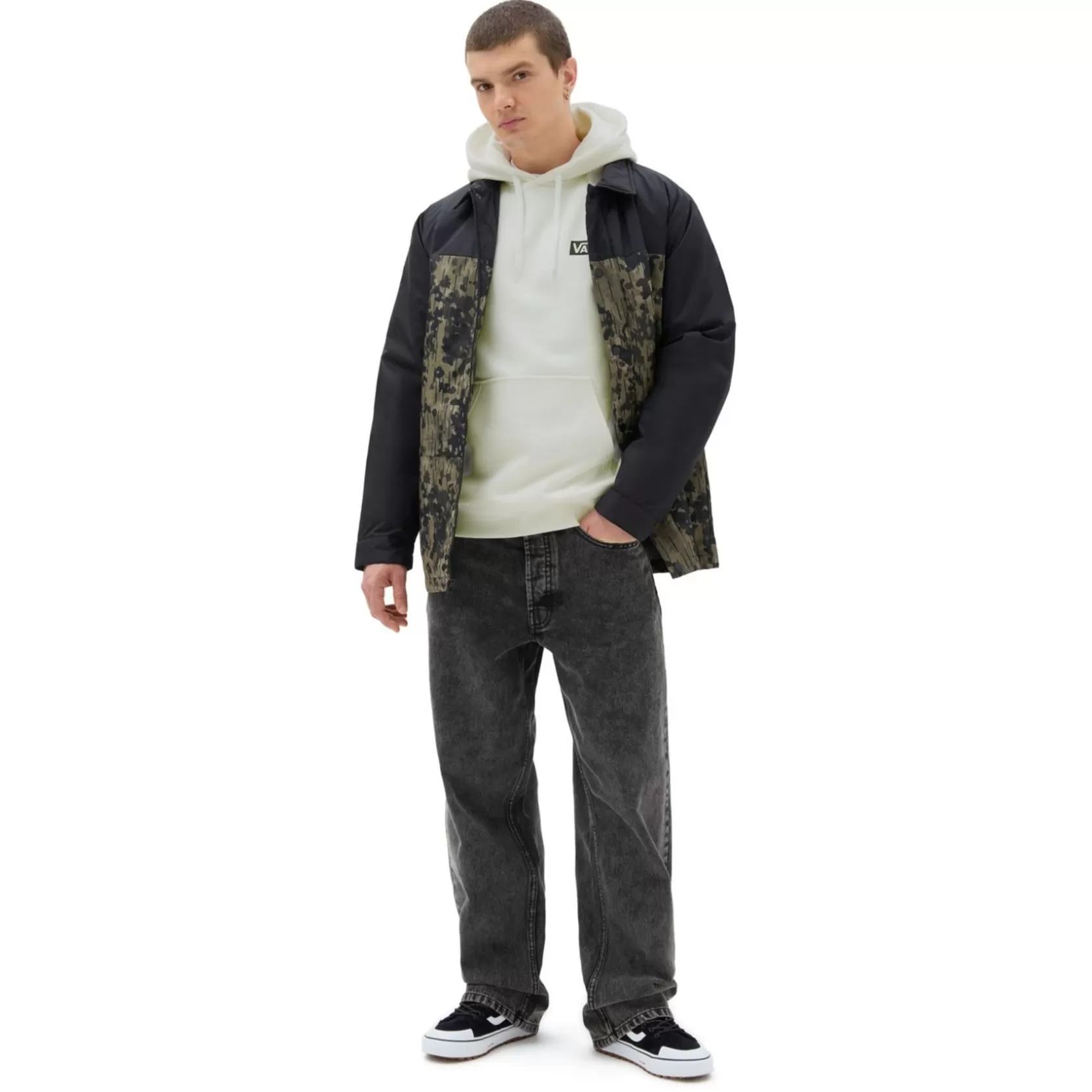 Vans Sudaderas<Sudadera Con Capucha Y Corte Holgado Blanco