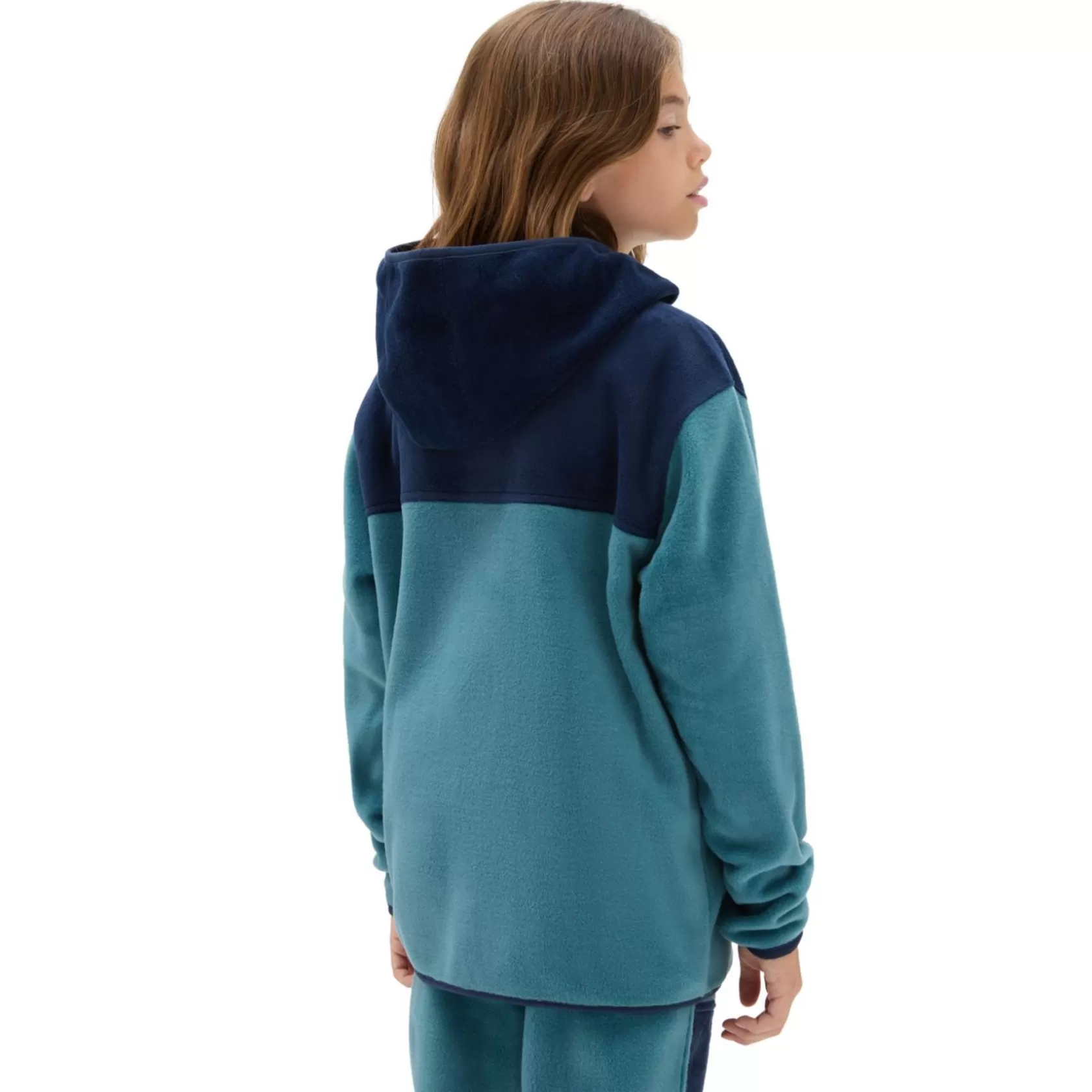 Vans Ropa Para Chicos (8-14 Años)<Sudadera Con Capucha Y Cremallera De 1/4 Color Block De Niños (8-14 Anos) Azul, Verde