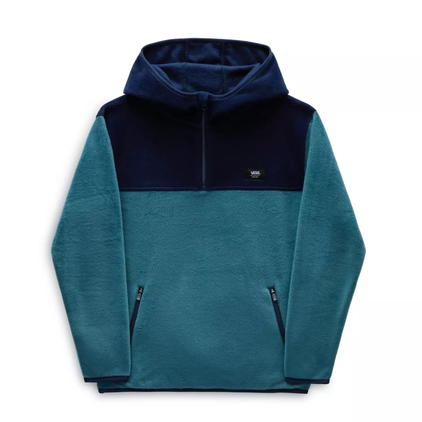 Vans Ropa Para Chicos (8-14 Años)<Sudadera Con Capucha Y Cremallera De 1/4 Color Block De Niños (8-14 Anos) Azul, Verde