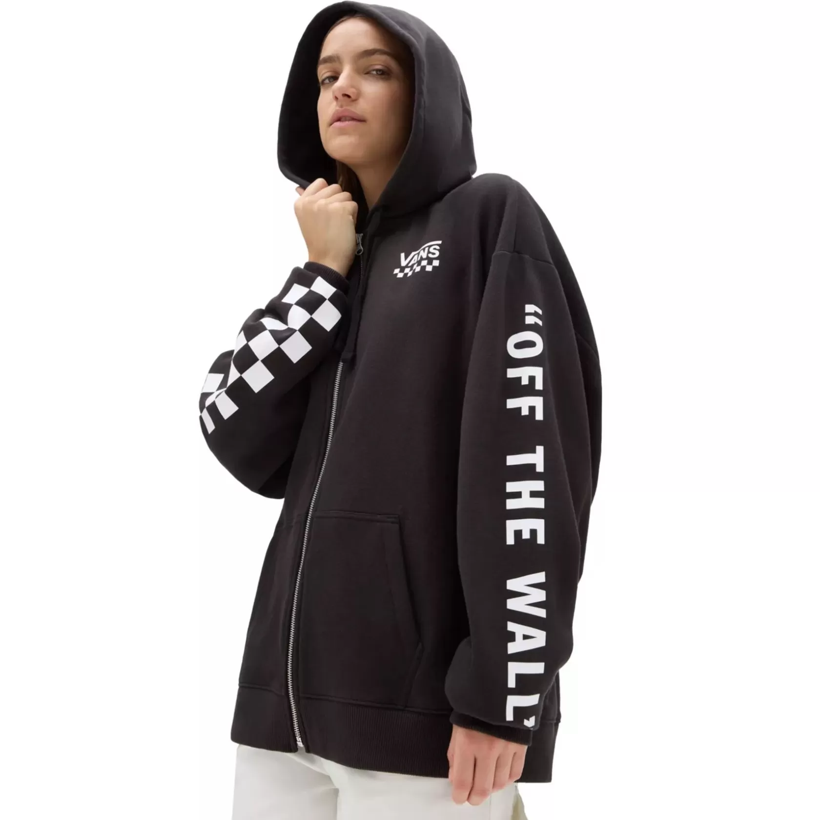 Vans Sudaderas<Sudadera Con Capucha Y Cremallera Extra Fun De Corte Extragrande Negro