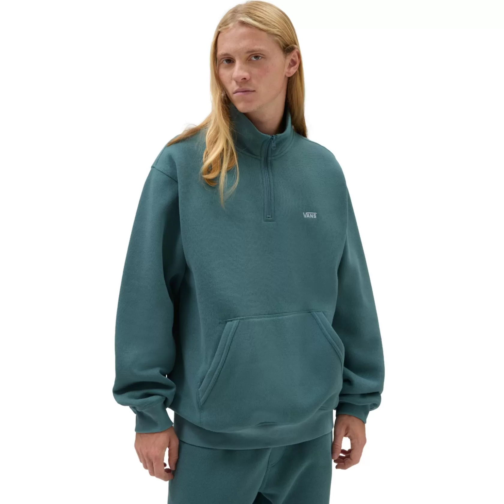 Vans Sudaderas<Sudadera Con Cremallera De Un Cuarto Comfycush Azul, Verde