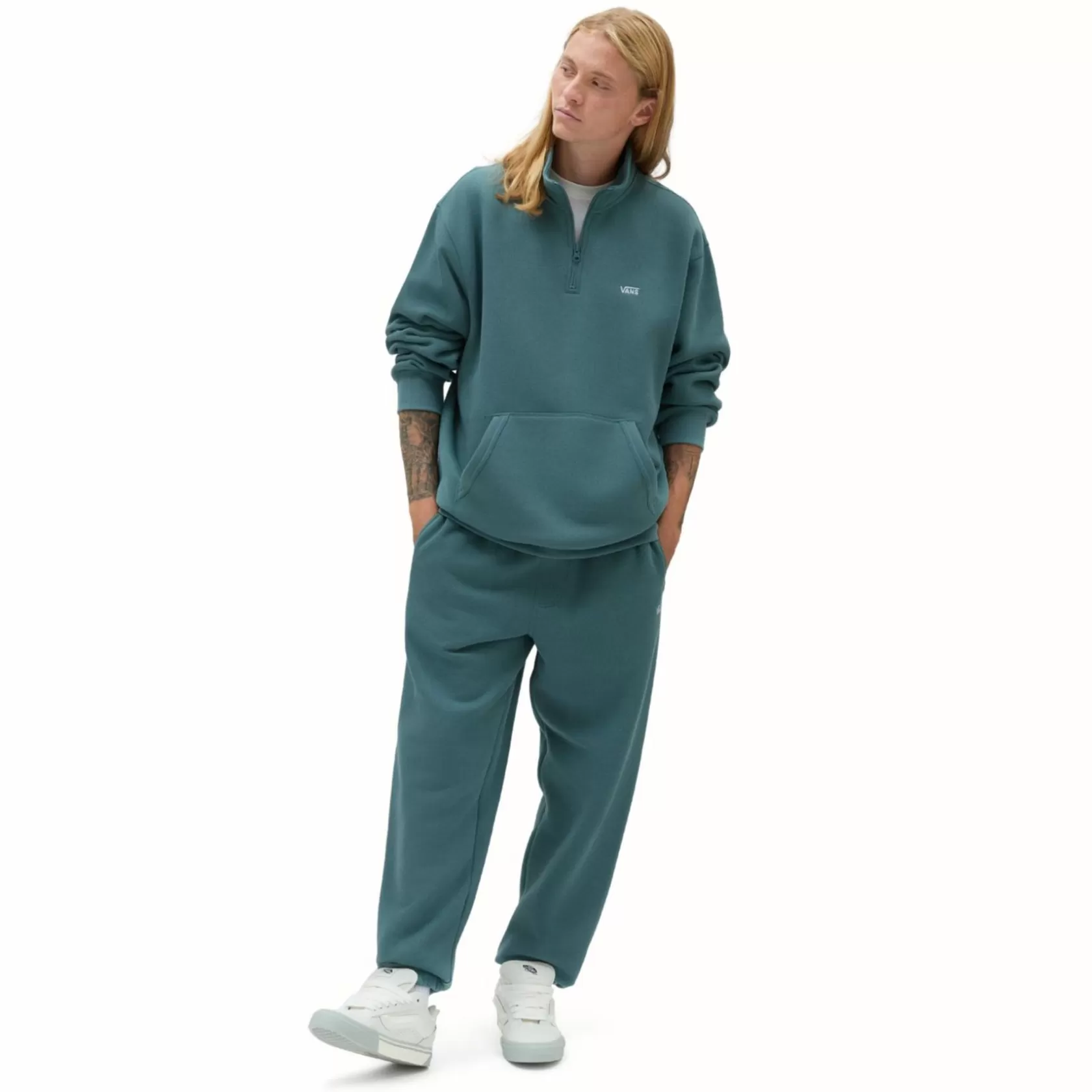Vans Sudaderas<Sudadera Con Cremallera De Un Cuarto Comfycush Azul, Verde
