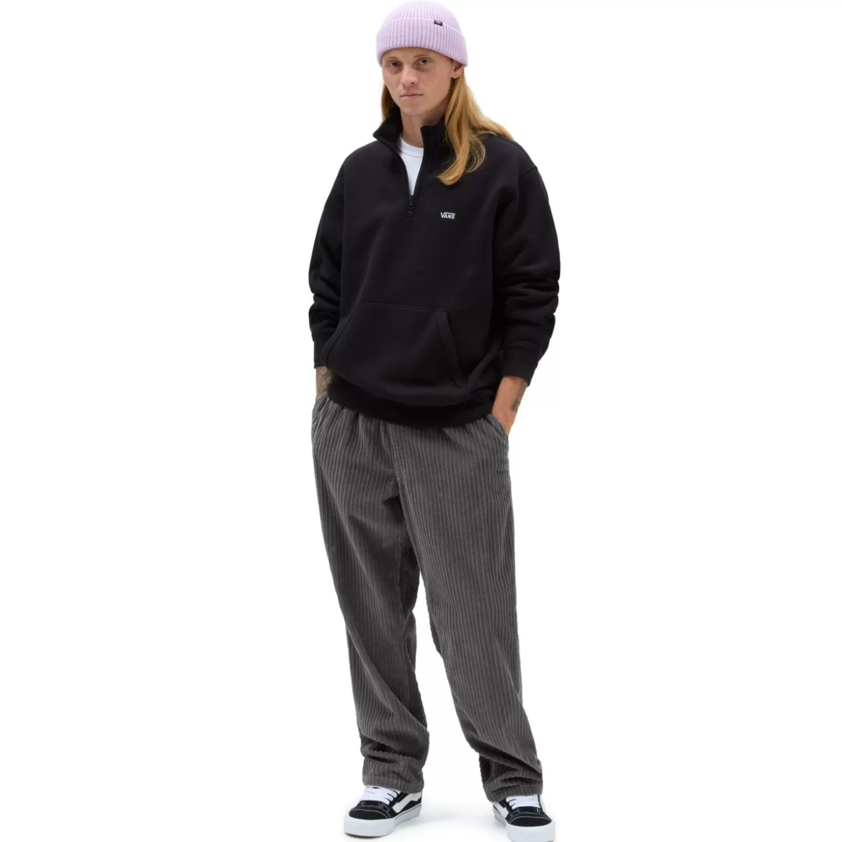 Vans Sudaderas<Sudadera Con Cremallera De Un Cuarto Comfycush Negro