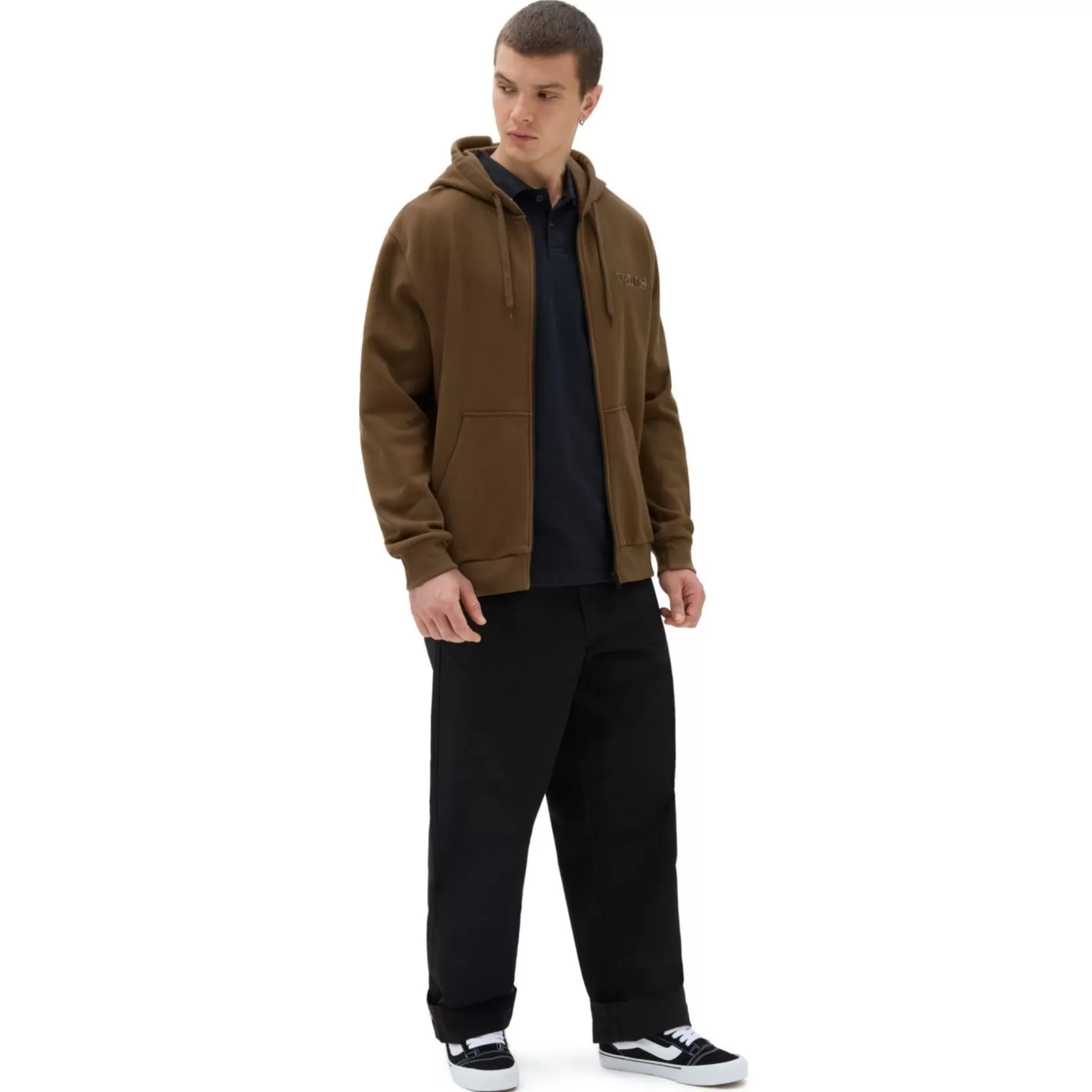 Vans Sudaderas<Sudadera De Corte Holgado Con Capucha Essential Marron