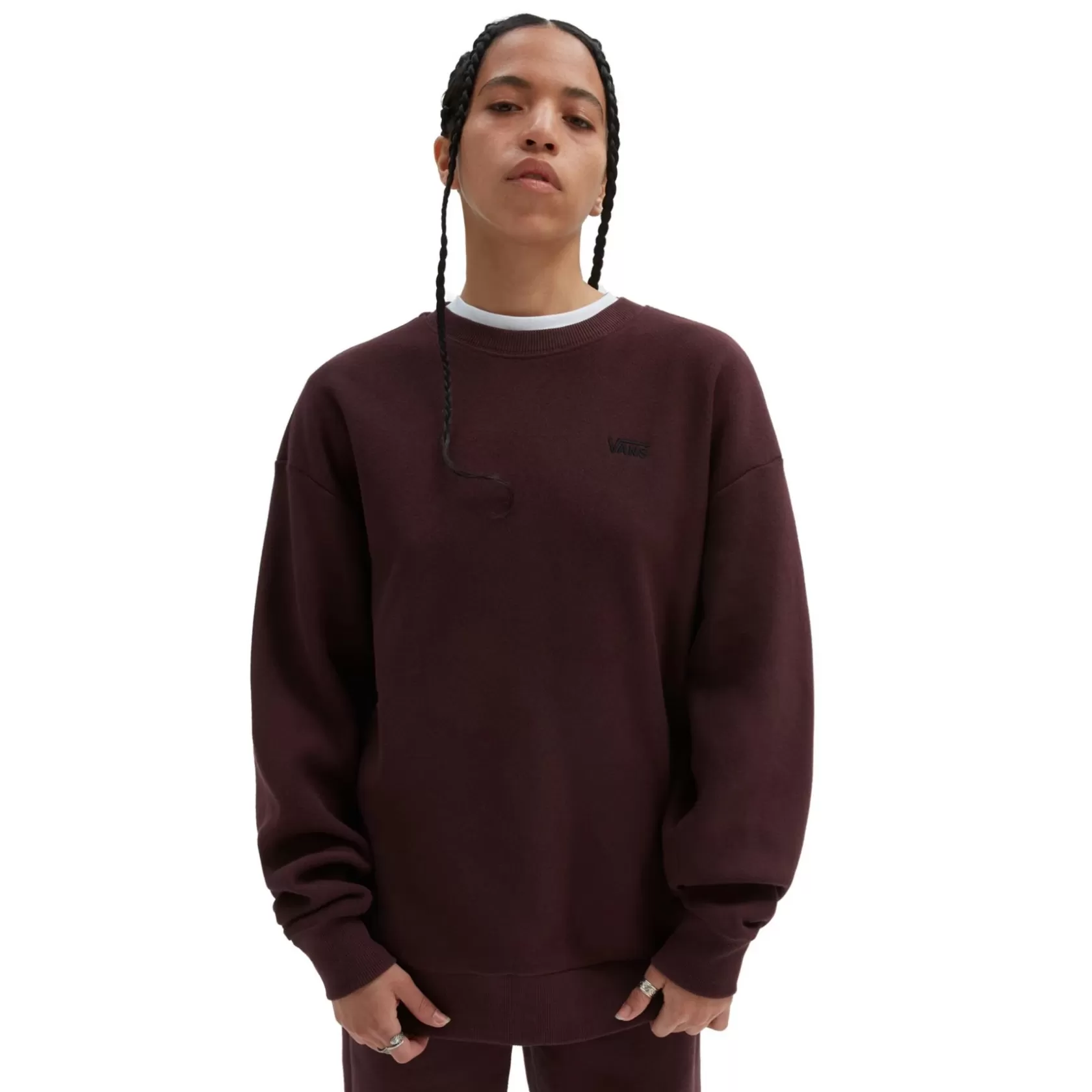 Vans Sudaderas<Sudadera De Cuello Redondo Comfycush Rojo