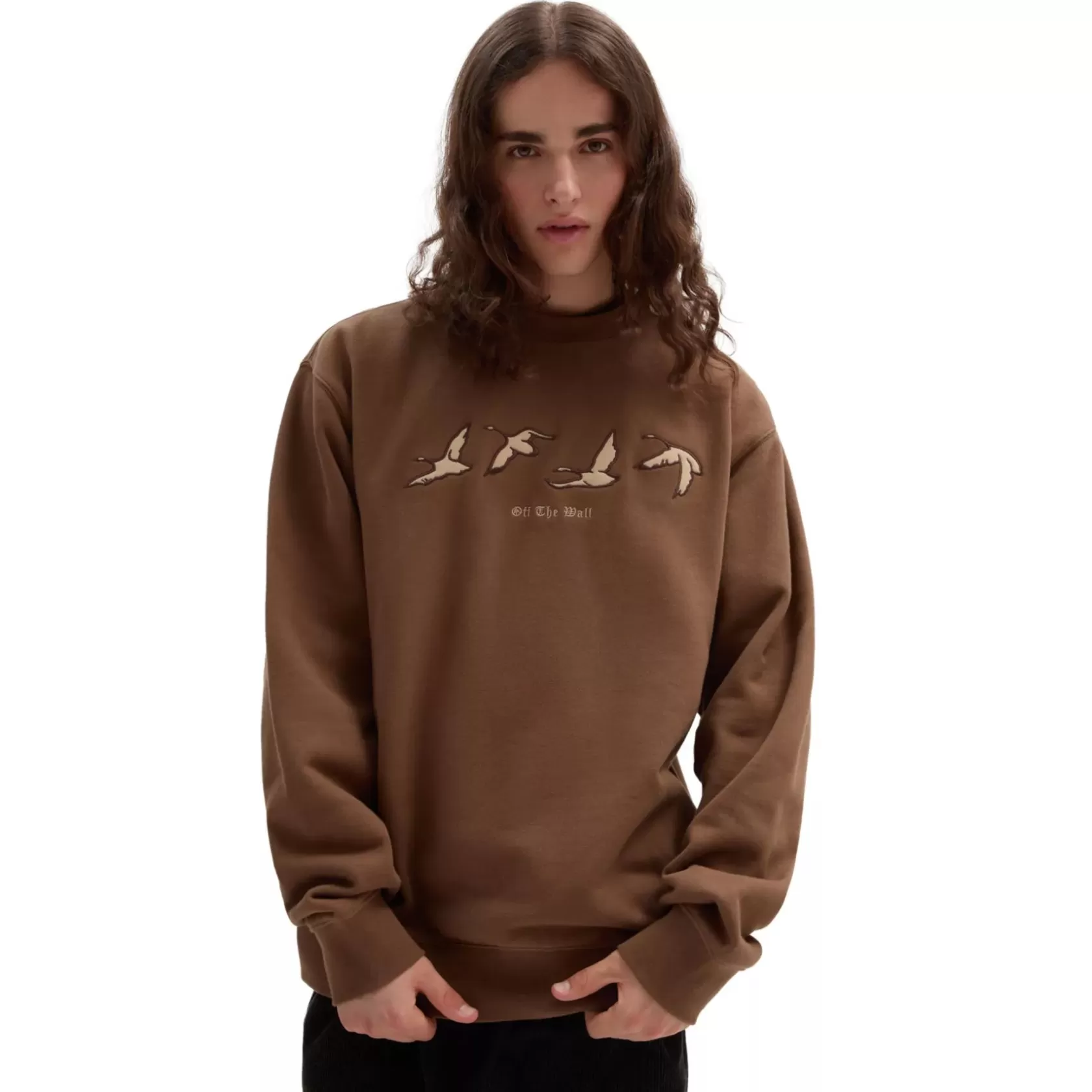 Vans Sudaderas<Sudadera De Cuello Redondo Geese Marron