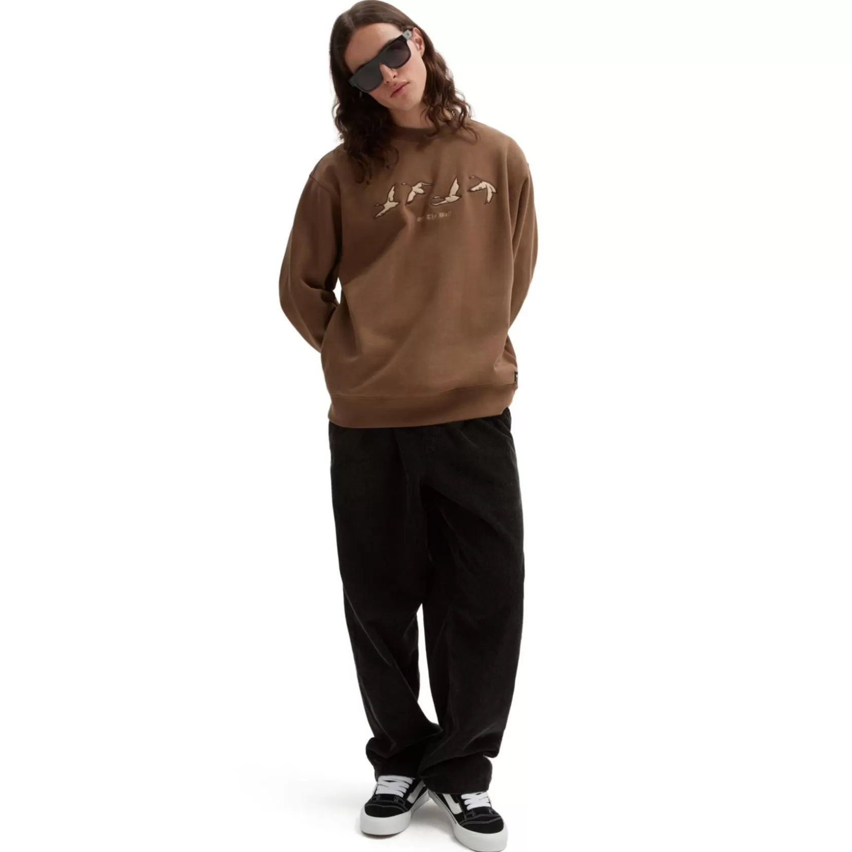 Vans Sudaderas<Sudadera De Cuello Redondo Geese Marron