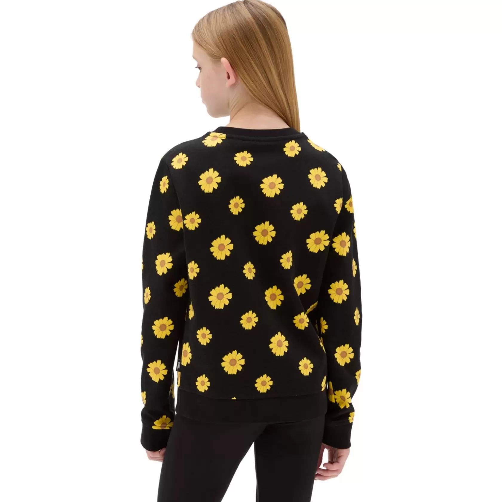 Vans Ropa Para Chicas (8-14 Años)<Sudadera De Cuello Redondo Sunfloral De Ninas (8-14 Anos) Negro