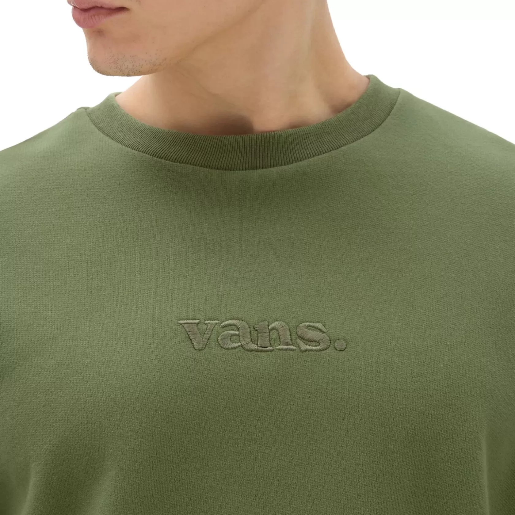 Vans Sudaderas<Sudadera Essential De Cuello Redondo Y Corte Holgado Verde