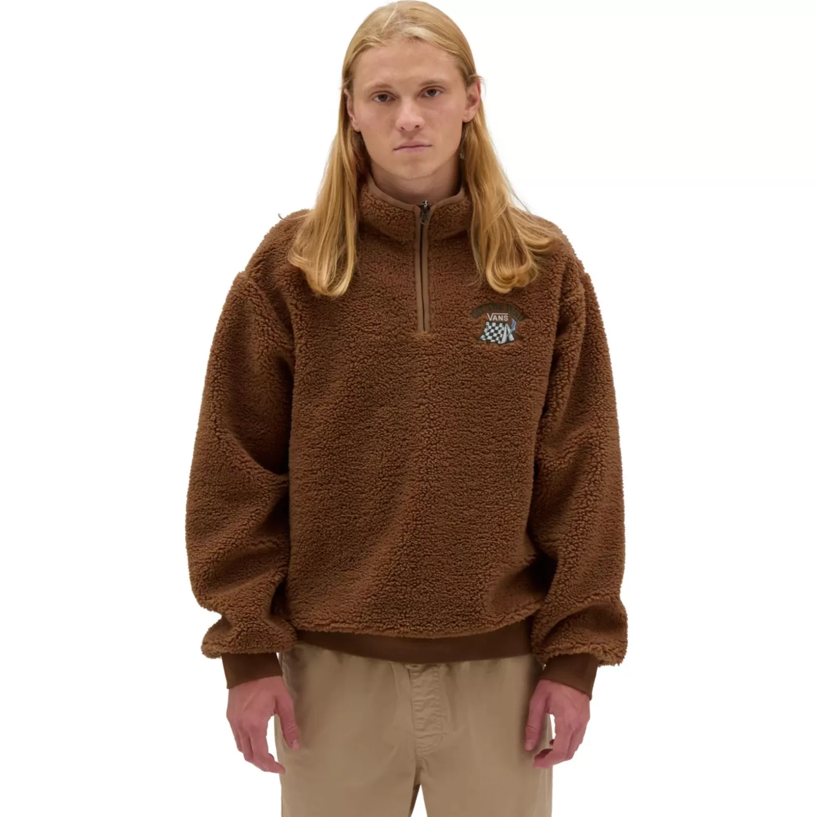 Vans Sudaderas<Sudadera Happy Camper Quarter Zip Marron