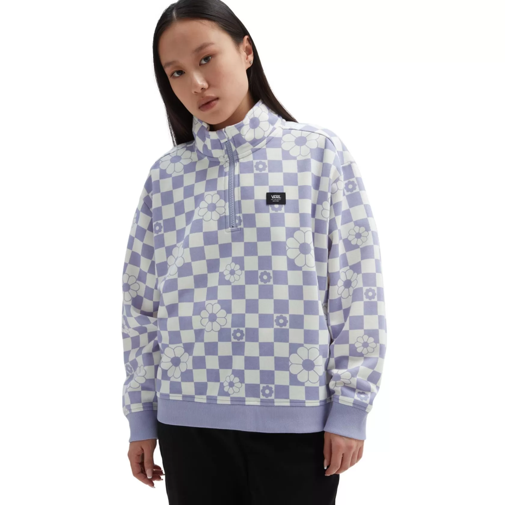 Vans Sudaderas<Sudadera Leighton De Cuello Alto Purpura