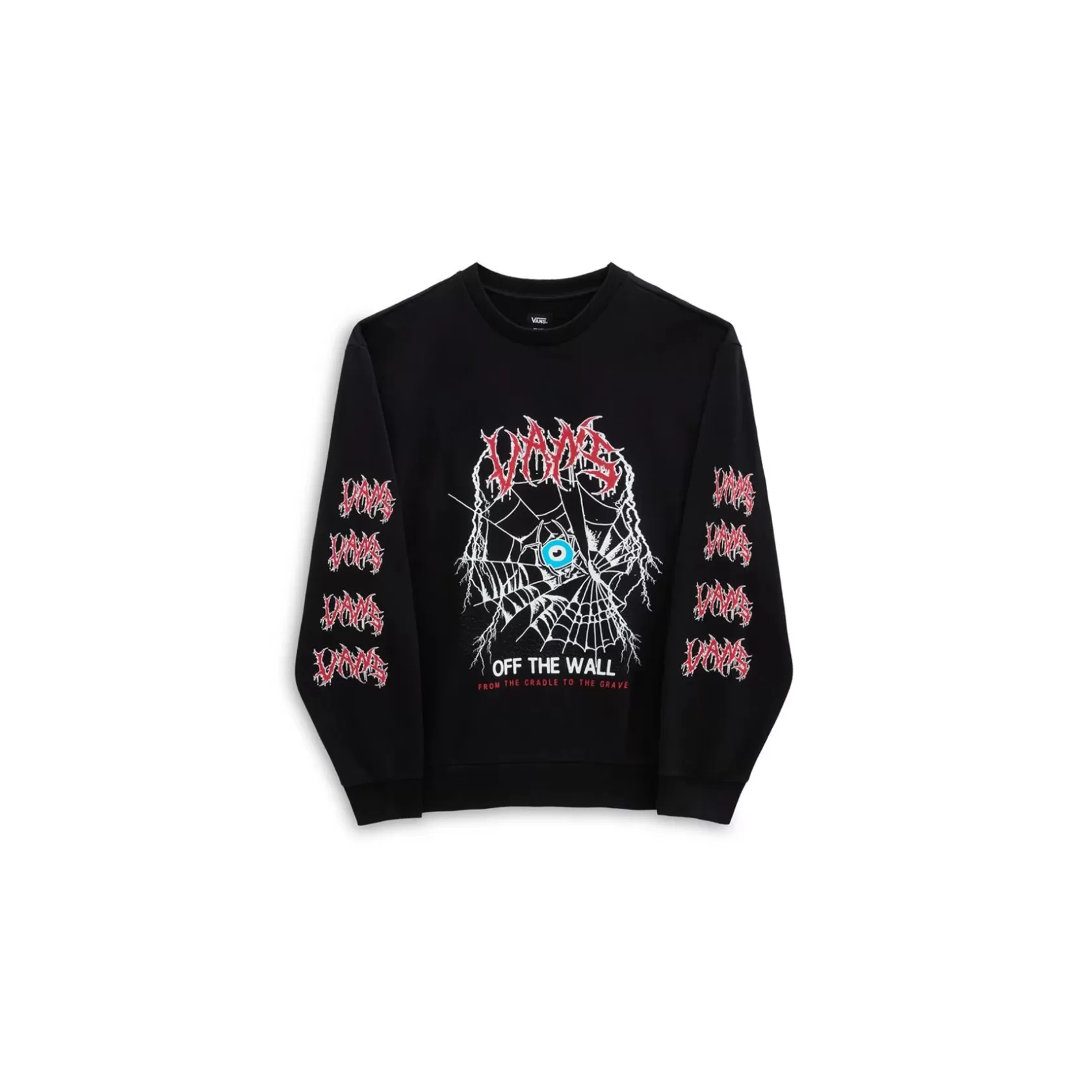 Vans Sudaderas<Sudadera To The Grave De Corte Holgado Y Cuello Redondo Negro