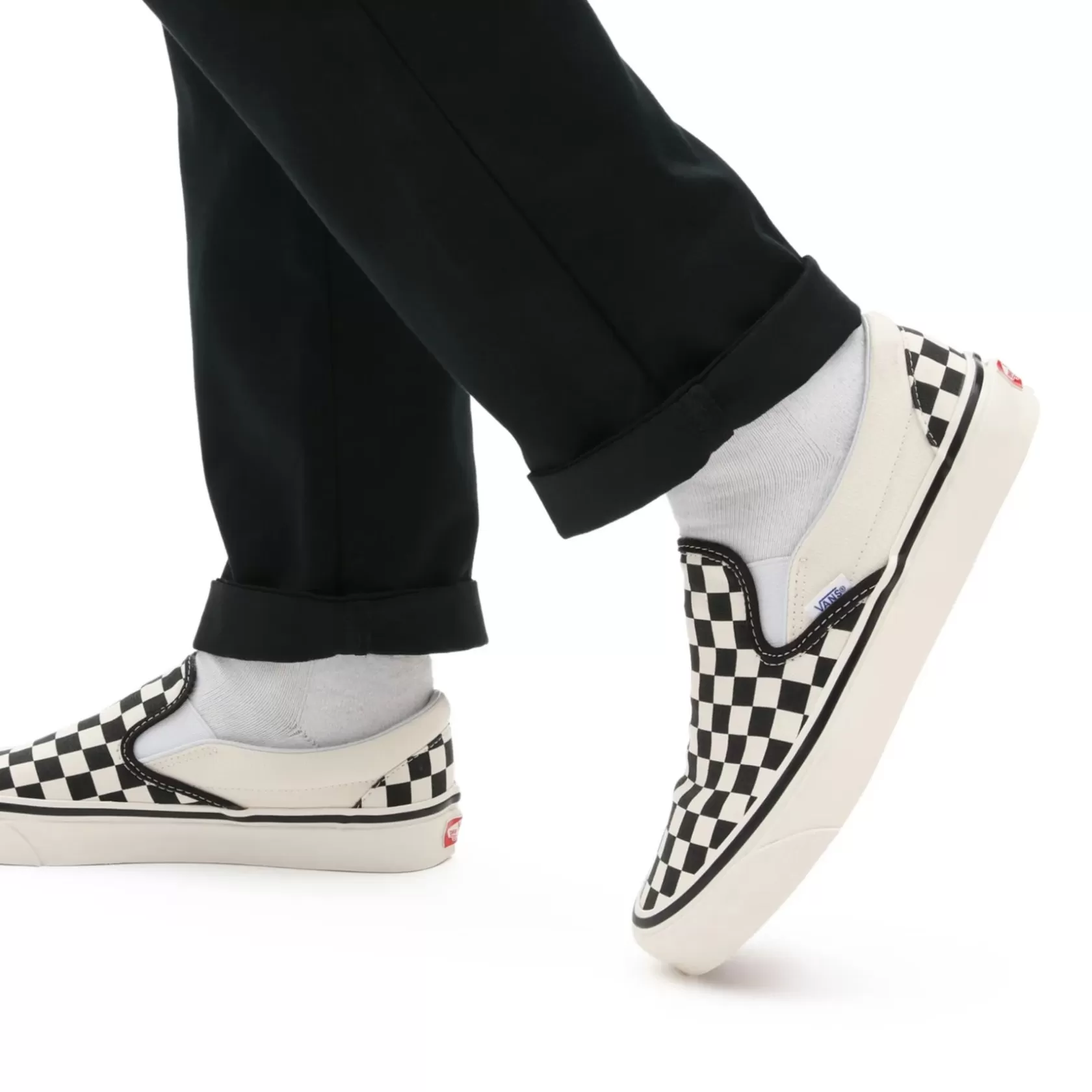 Vans Classics<Zapatillas Anaheim Factory Classic Slip-On 98 Dx Negro, Blanco