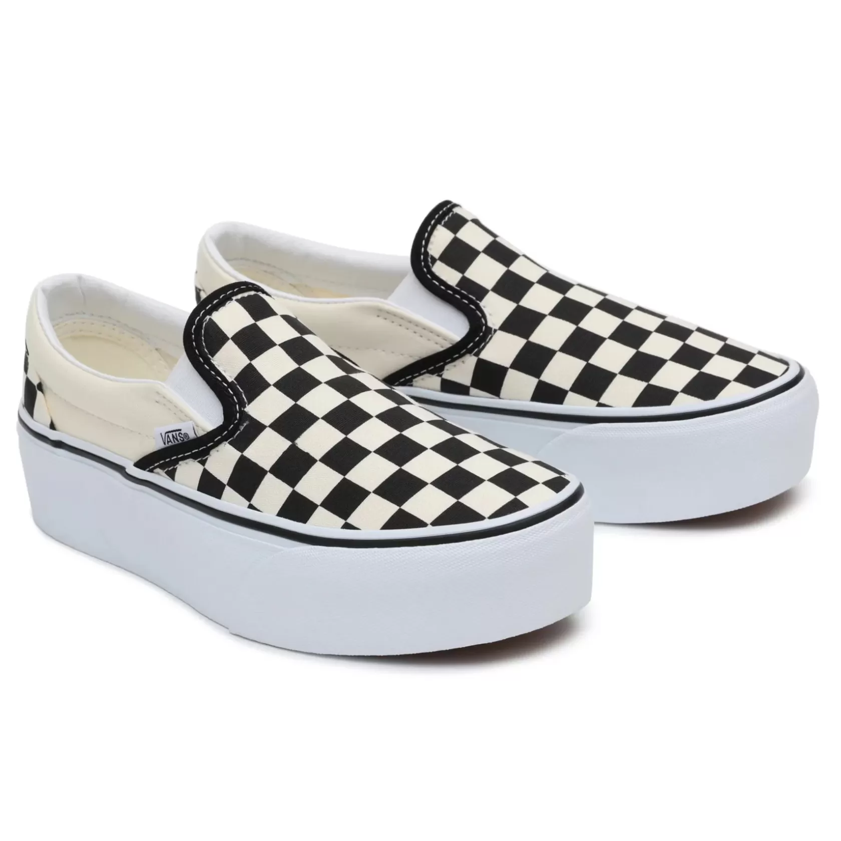 Vans Classics<Zapatillas Classic Slip-On Stackform Negro, Blanco