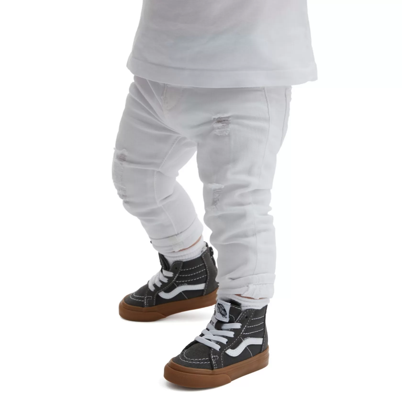 Vans Easy On, Easy Off<Zapatillas Con Cremallera Gum Sk8-Hi De Bebe (1-4 Anos) Gris
