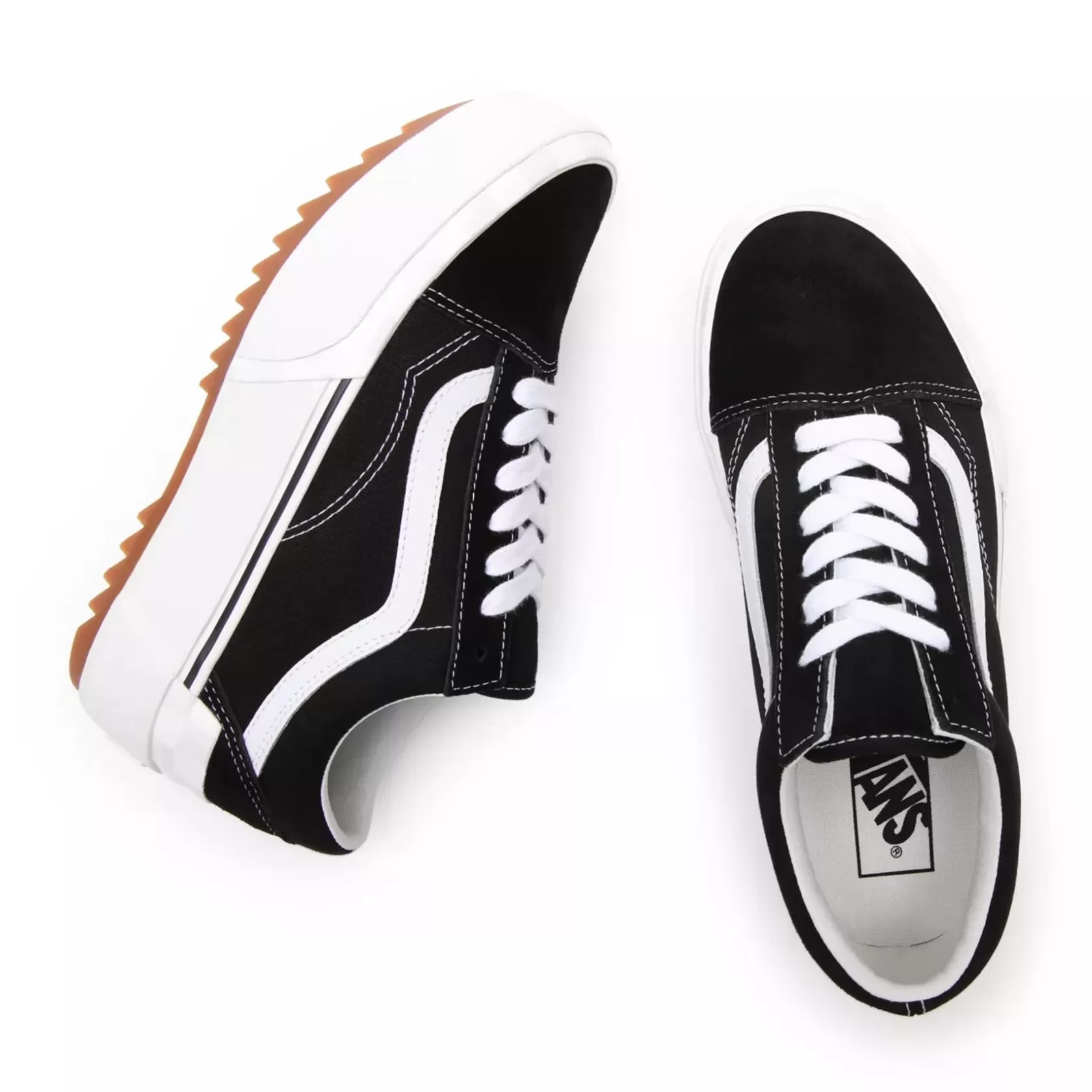 Vans Classics<Zapatillas De Ante Y Lona Old Skool Stacked Negro