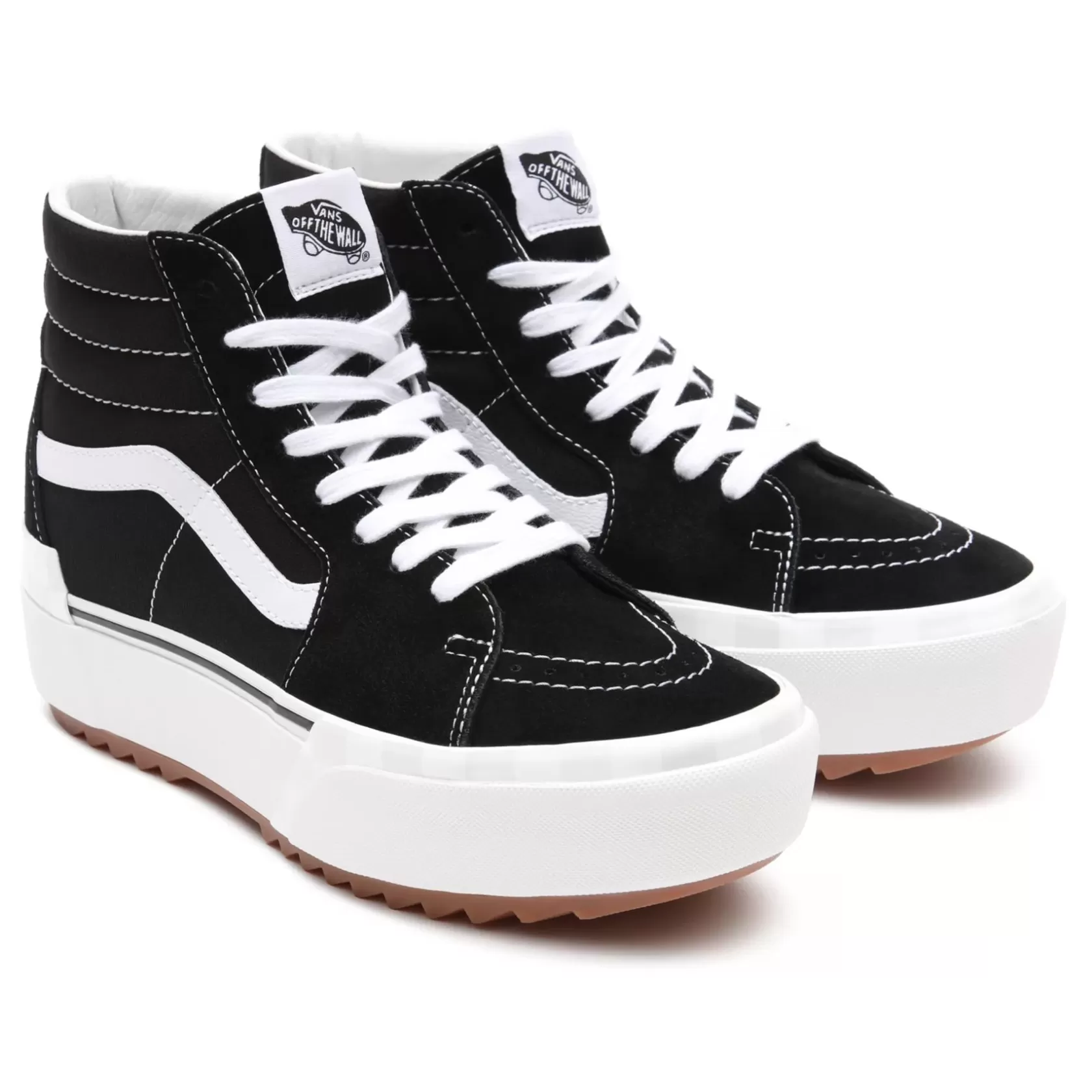 Vans Zapatillas Plataforma<Zapatillas De Ante Y Lona Sk8-Hi Stacked Negro