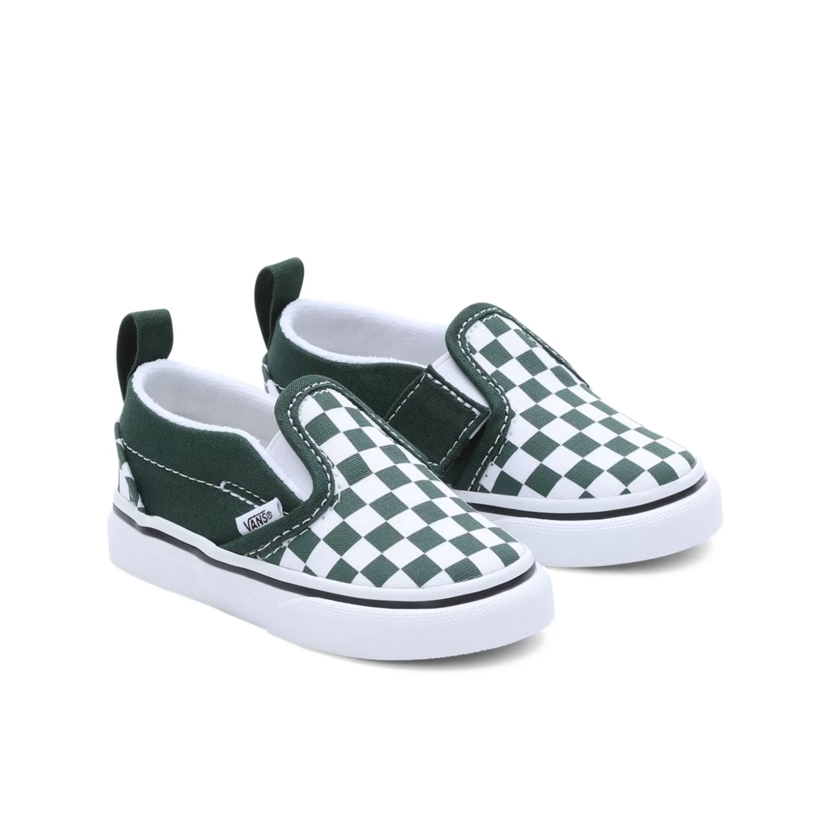 Vans Zapatillas Niño (4-8 Años)<Zapatillas De Bebe Checkerboard Slip-On Con Cierre Adherente (1-4 Anos) Verde