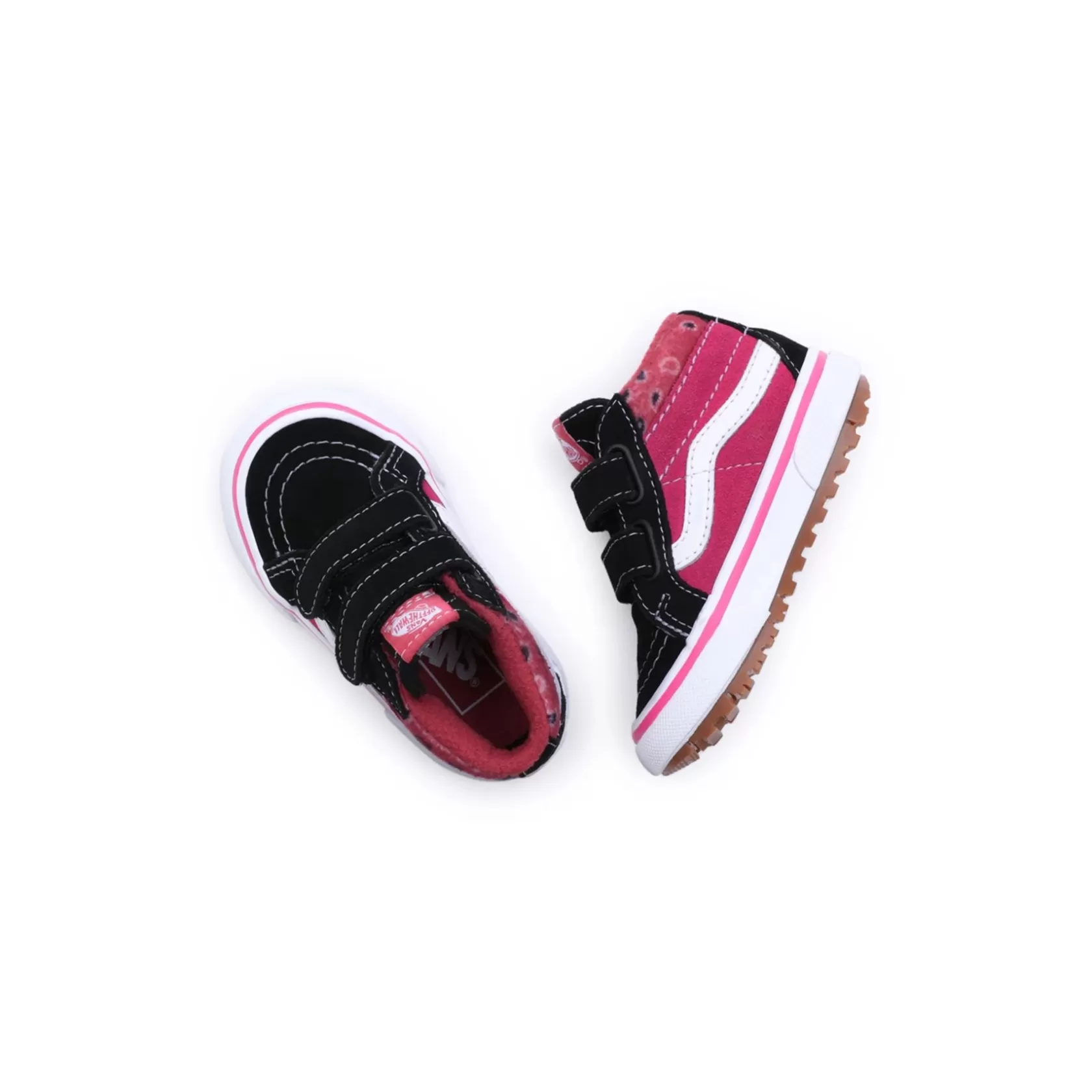 Vans Zapatillas Niño (1-4 Años)<Zapatillas De Bebe Con Cierre Adherente Paisley Sk8-Mid Reissue Mte-1 (1-4 Anos) Negro, Rosa