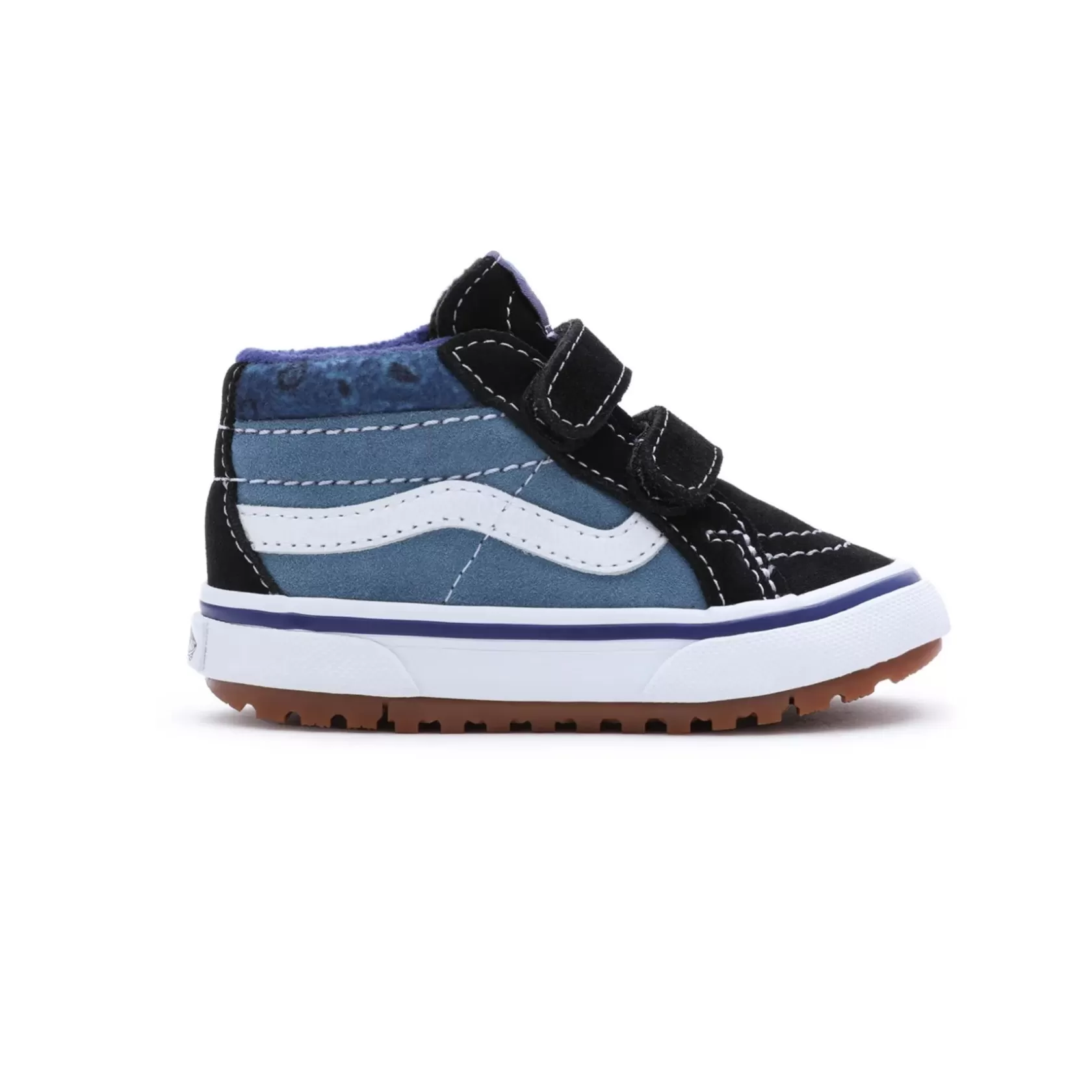 Vans Easy On, Easy Off<Zapatillas De Bebe Con Cierre Adherente Paisley Sk8-Mid Reissue Mte-1 (1-4 Anos) Azul, Negro