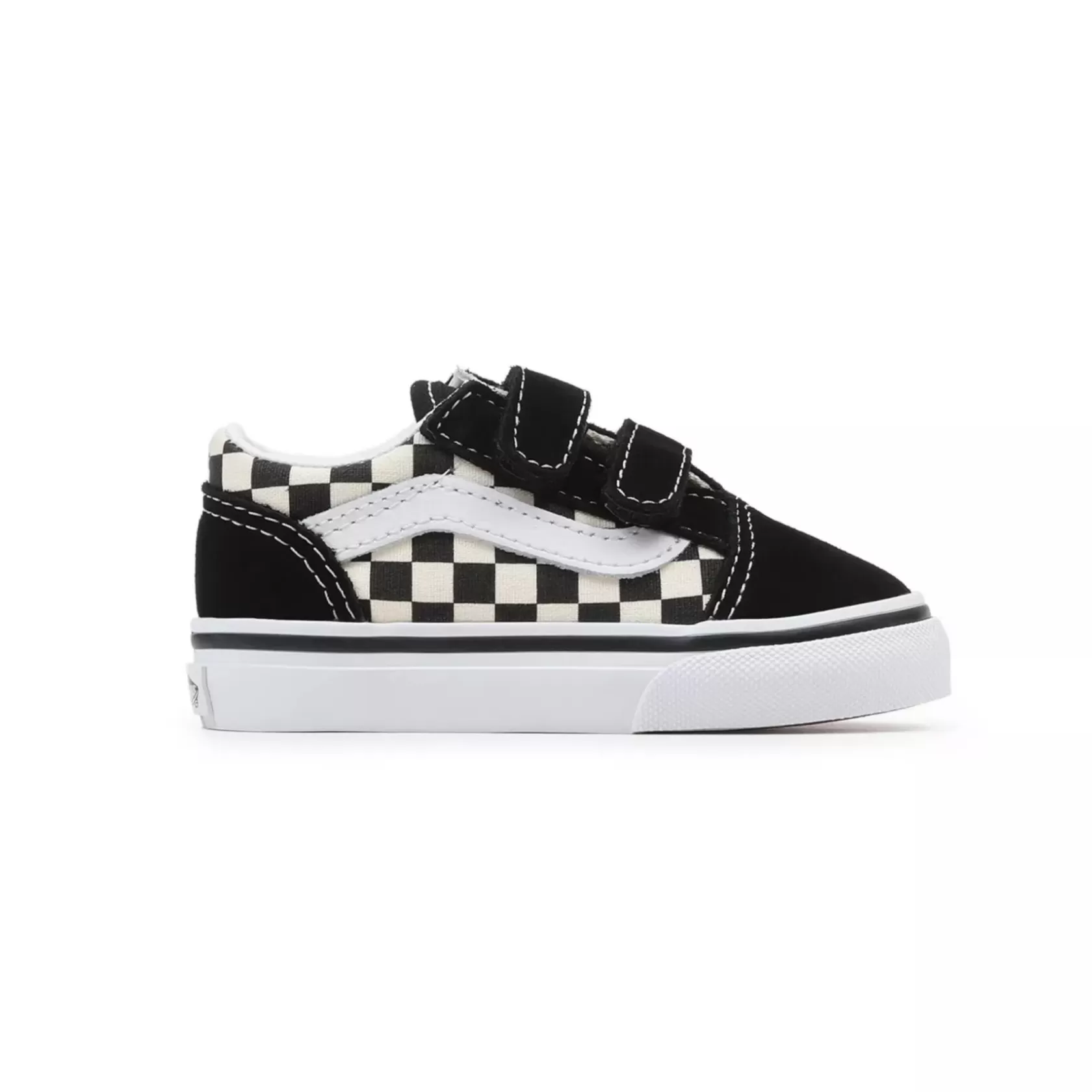 Vans Zapatillas Niño (1-4 Años)<Zapatillas De Bebe Con Cierre Adherente Primary Check Old Skool Con Cierre De (1-4 Anos) Negro, Blanco