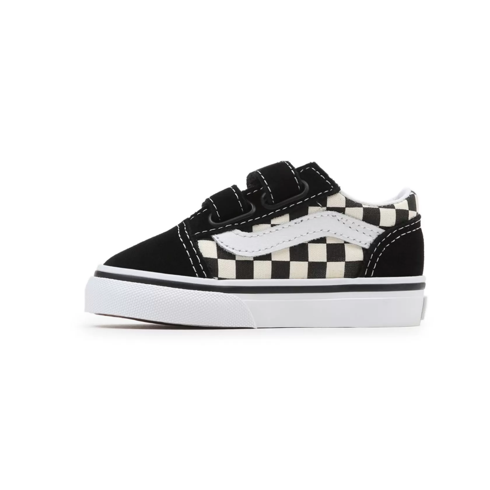 Vans Zapatillas Niño (1-4 Años)<Zapatillas De Bebe Con Cierre Adherente Primary Check Old Skool Con Cierre De (1-4 Anos) Negro, Blanco