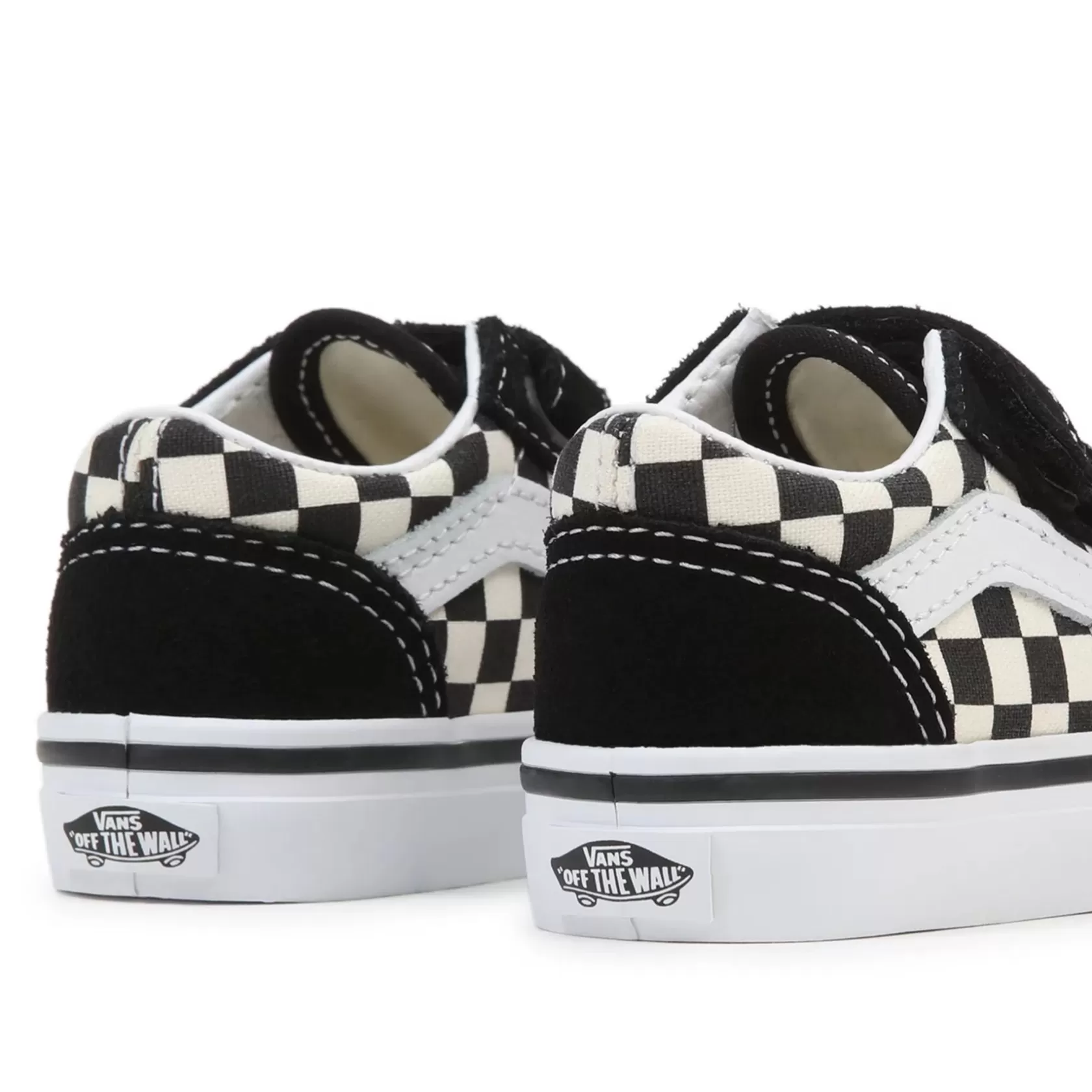 Vans Zapatillas Niño (1-4 Años)<Zapatillas De Bebe Con Cierre Adherente Primary Check Old Skool Con Cierre De (1-4 Anos) Negro, Blanco