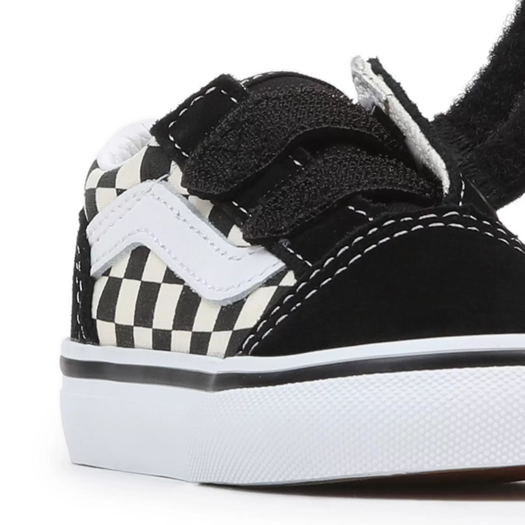 Vans Zapatillas Niño (1-4 Años)<Zapatillas De Bebe Con Cierre Adherente Primary Check Old Skool Con Cierre De (1-4 Anos) Negro, Blanco