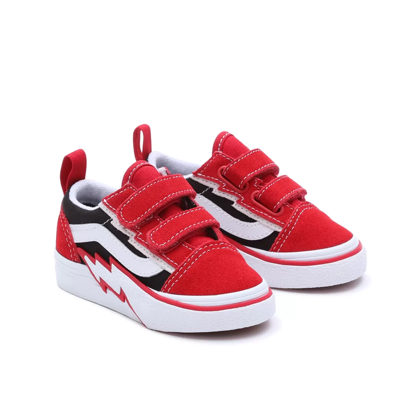Vans Classics<Zapatillas De Bebe Old Skool Bolt Hook And Loop (1-4 Anos) Rojo