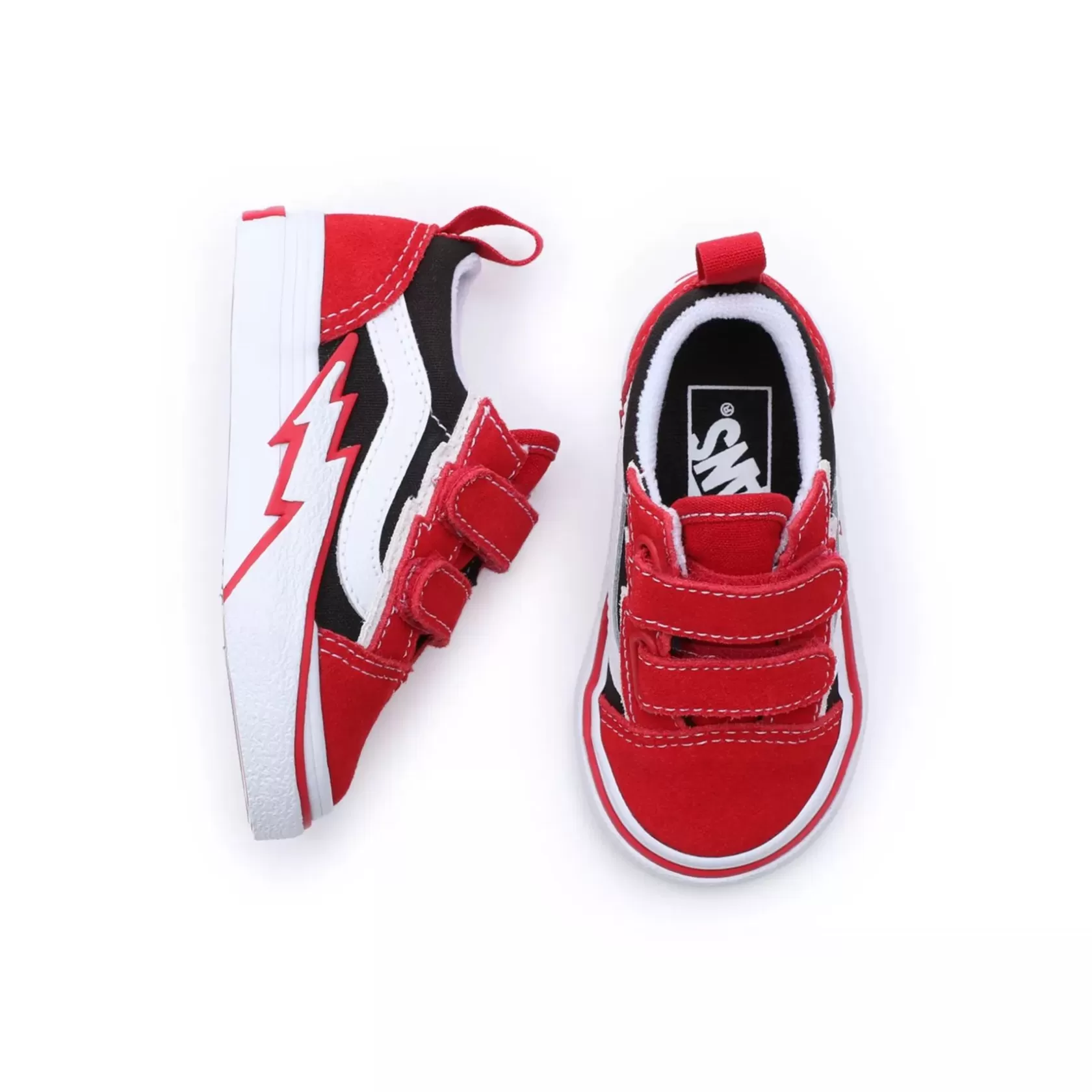 Vans Classics<Zapatillas De Bebe Old Skool Bolt Hook And Loop (1-4 Anos) Rojo