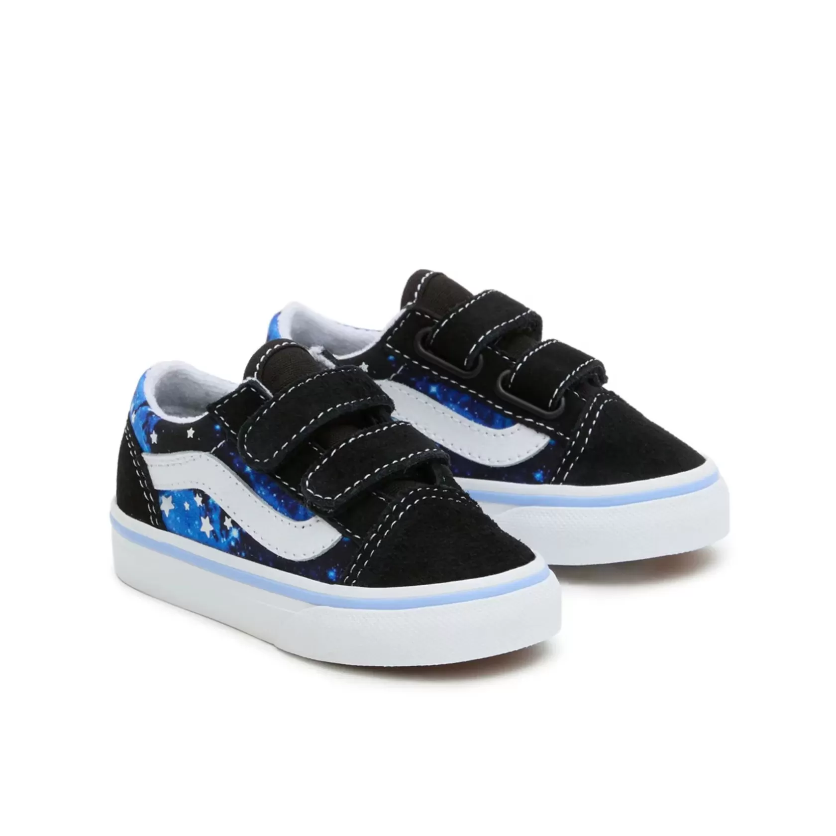 Vans Classics<Zapatillas De Bebe Old Skool Con Cierre Adherente (1-4 Anos) Azul, Negro