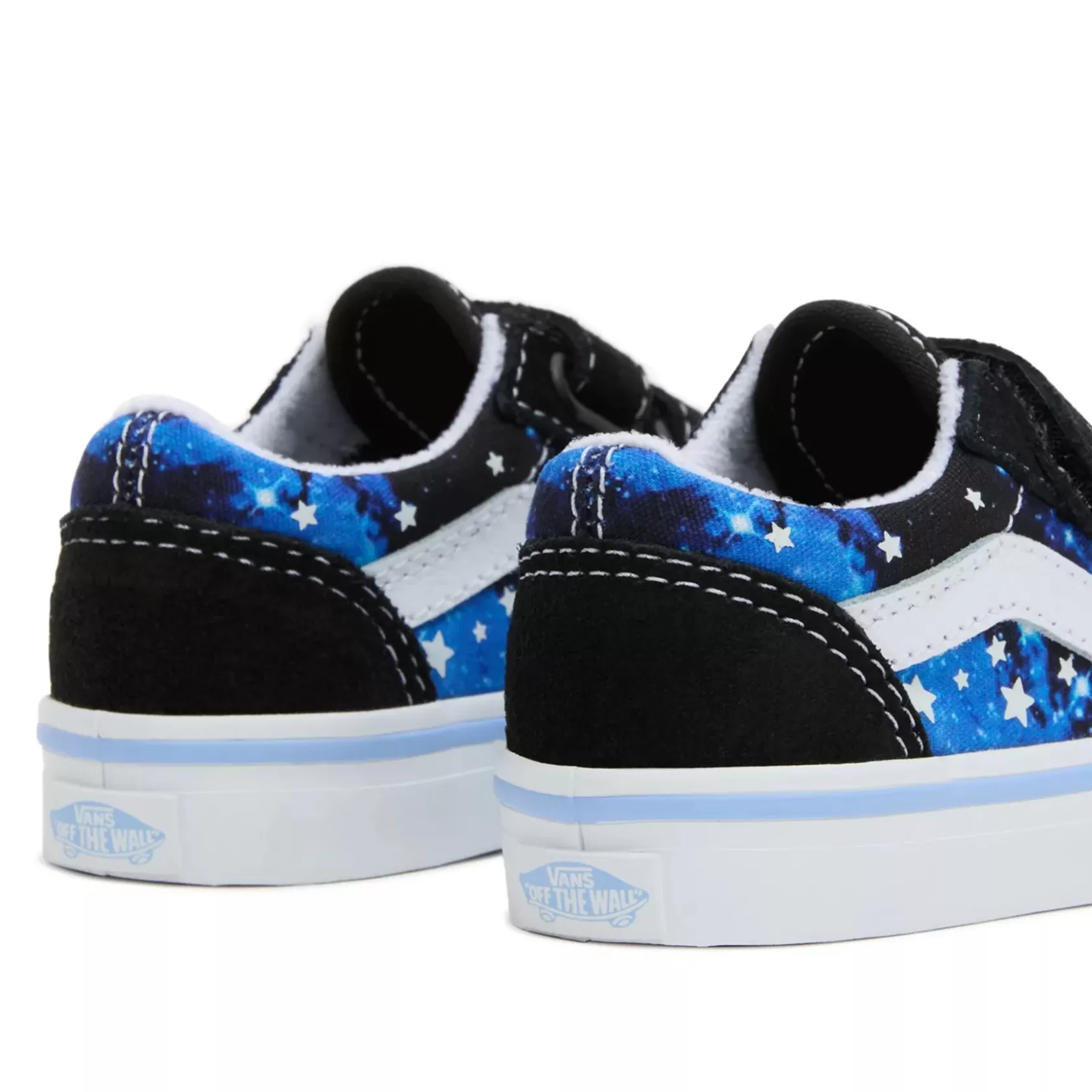 Vans Classics<Zapatillas De Bebe Old Skool Con Cierre Adherente (1-4 Anos) Azul, Negro