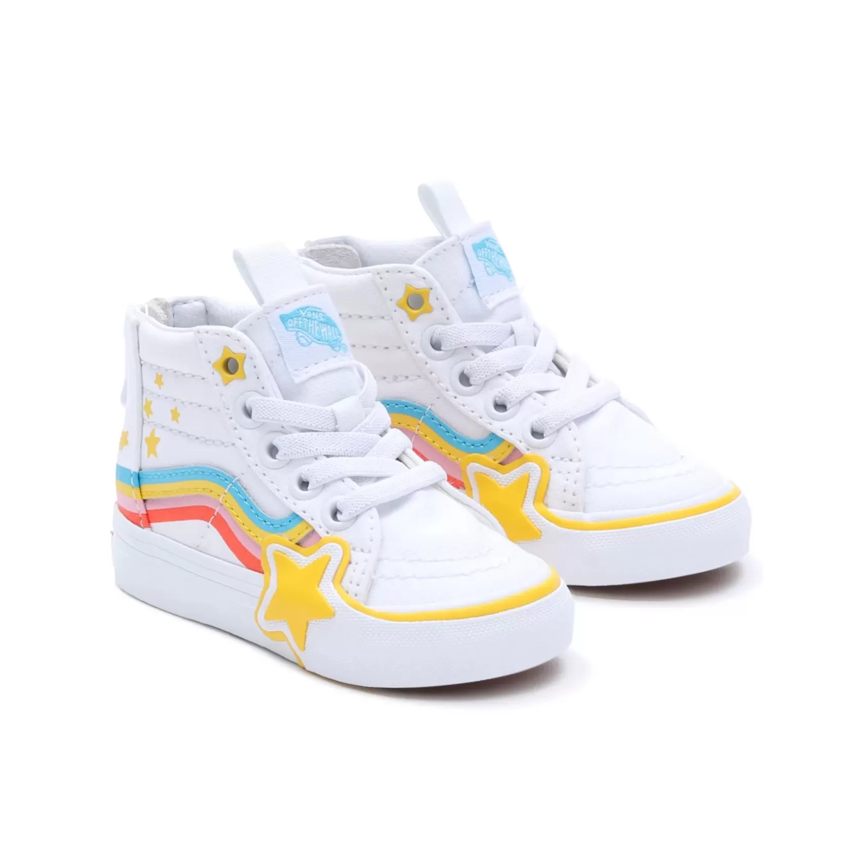 Vans Zapatillas Niño (1-4 Años)<Zapatillas De Bebe Sk8-Hi Zip Rainbow Star (1-4 Anos) Blanco