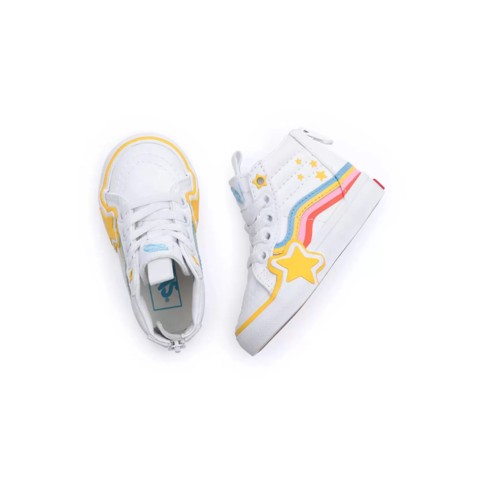 Vans Zapatillas Niño (1-4 Años)<Zapatillas De Bebe Sk8-Hi Zip Rainbow Star (1-4 Anos) Blanco