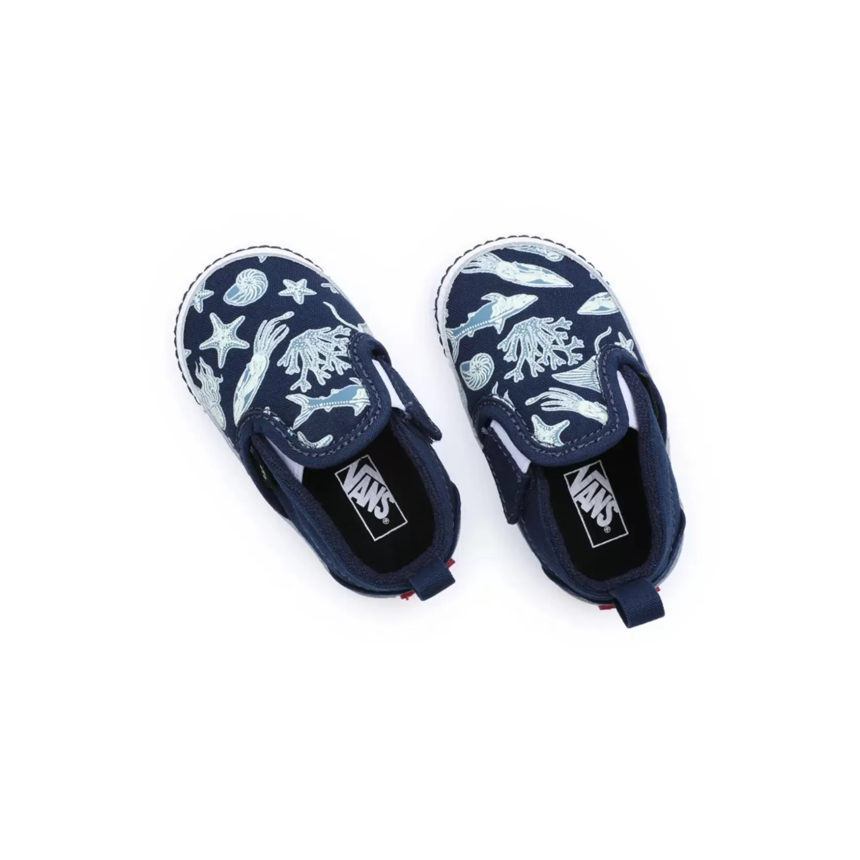 Vans Easy On, Easy Off<Zapatillas De Bebe Slip-On Crib Con Cierre Adherente (0-1 Anos) Azul