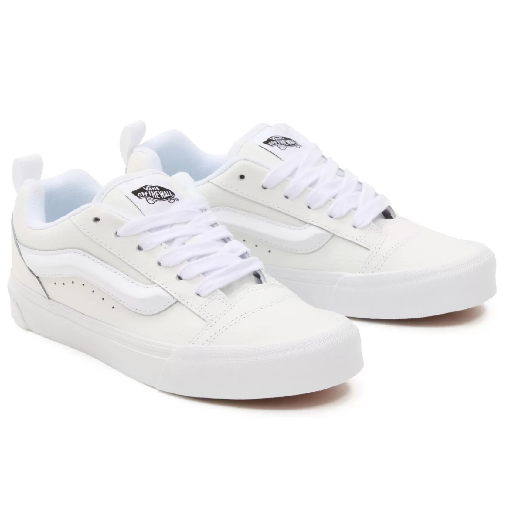 Vans Zapatillas Deportivas Baja<Zapatillas De Cuero Knu Skool Blanco