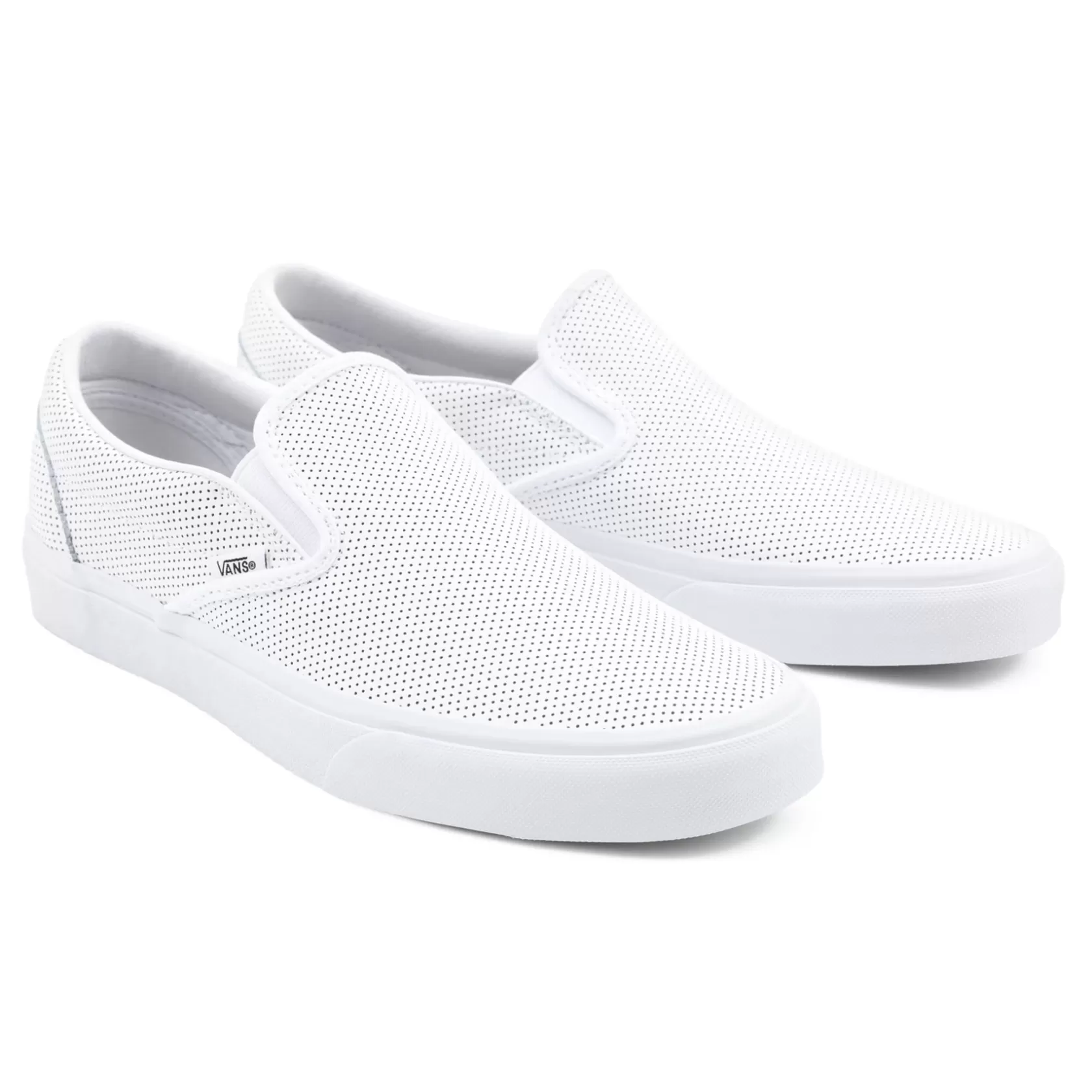 Vans Zapatillas Sin Cordones<Zapatillas De Cuero Perf Classic Slip-On Blanco