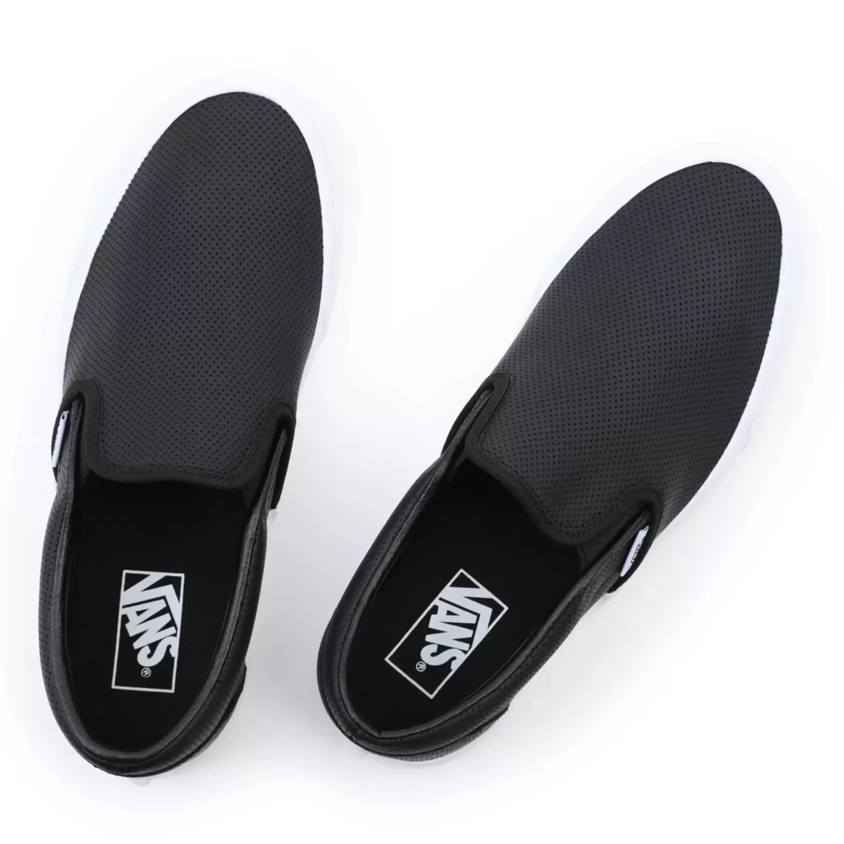 Vans Classics<Zapatillas De Cuero Perf Classic Slip-On Negro